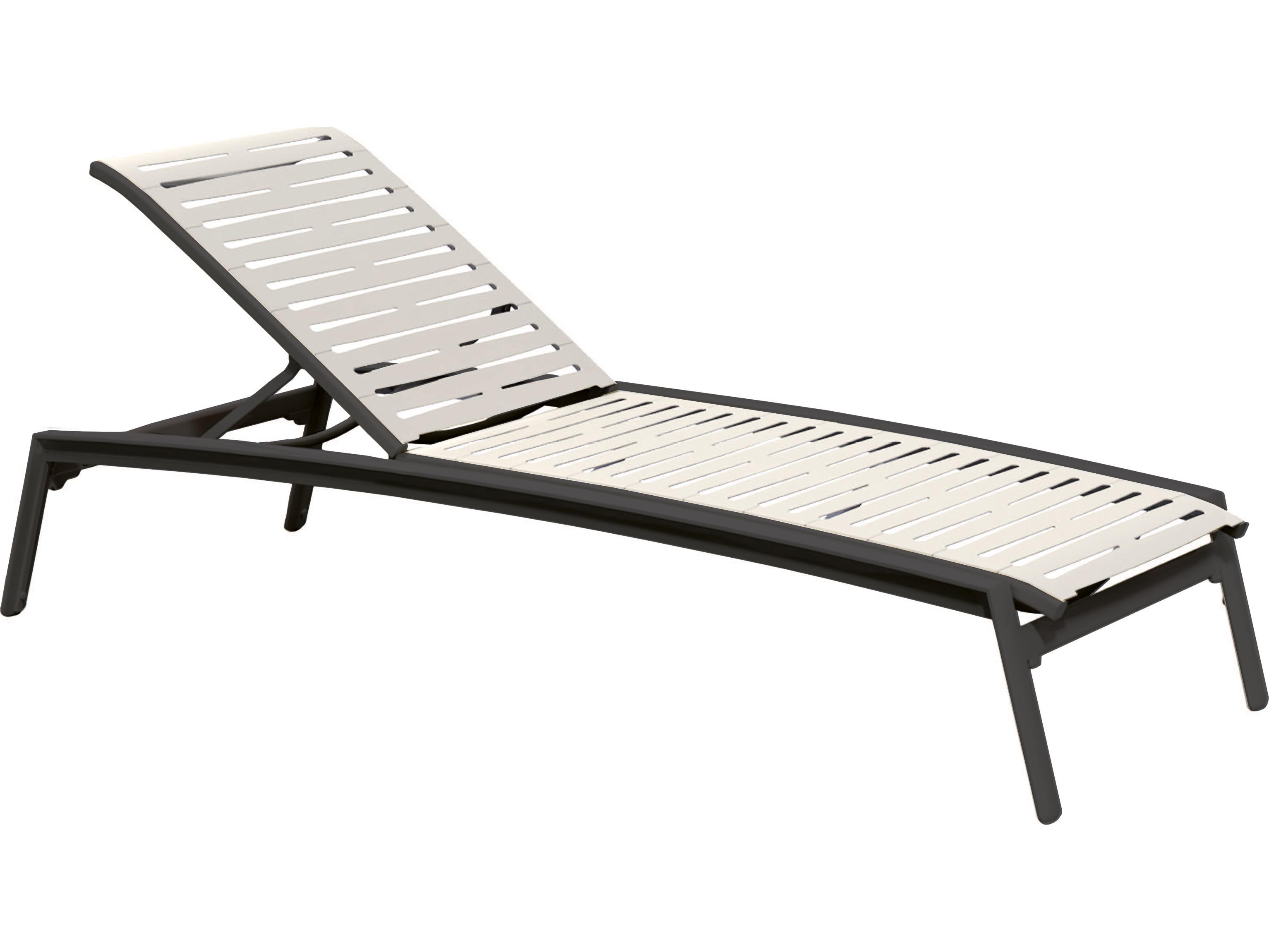 Tropitone Elance Ez Span Aluminum Ribbon Segment Outdoor Patio Chaise Lounge