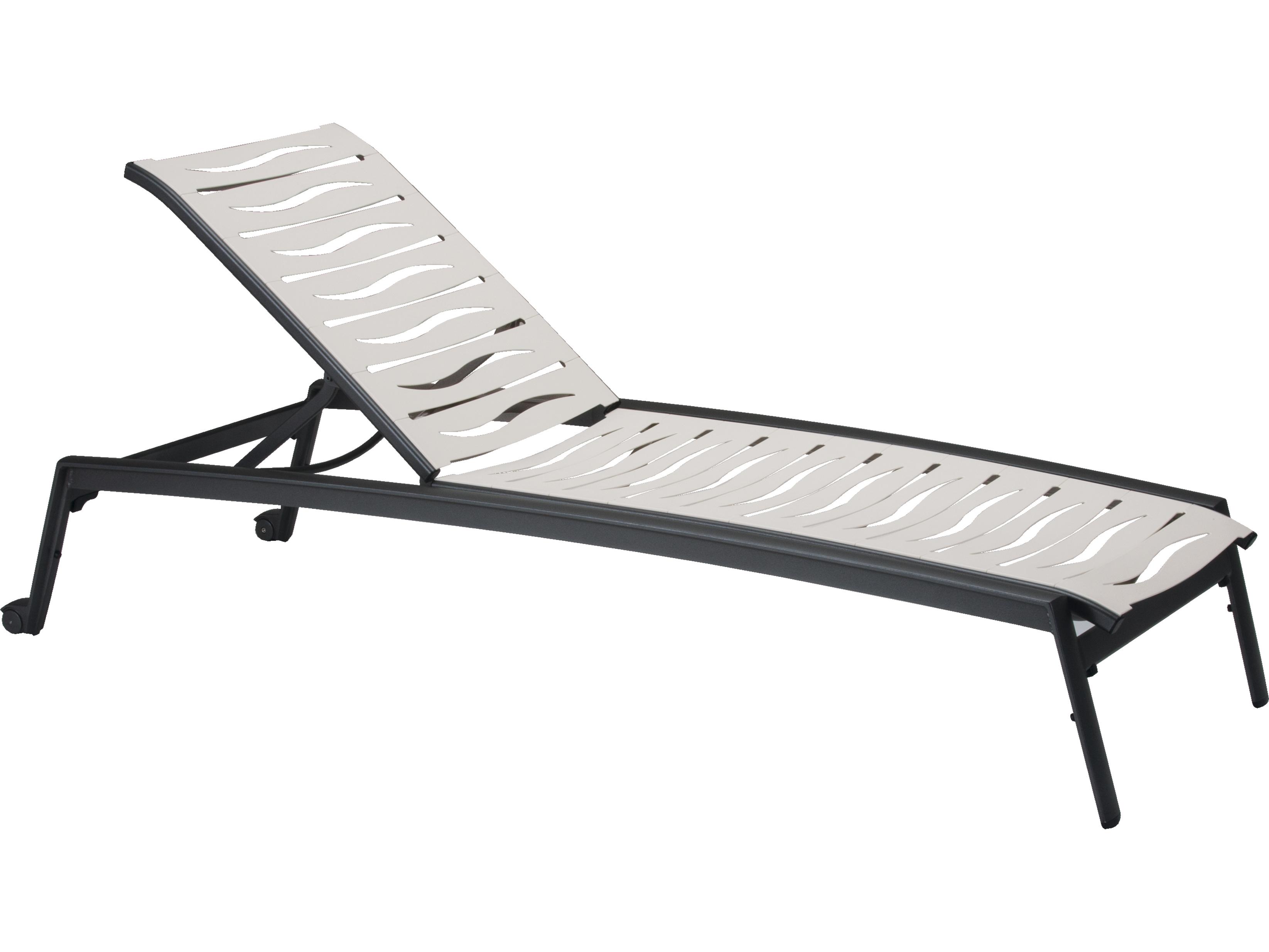Tropitone Elance Ez Span Aluminum Wave Segment Outdoor Patio Chaise Lounge