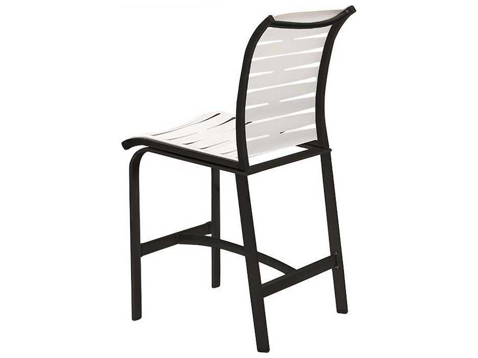 Tropitone Elance Ez Span Aluminum Ribbon Segment Outdoor Patio Bar Stool