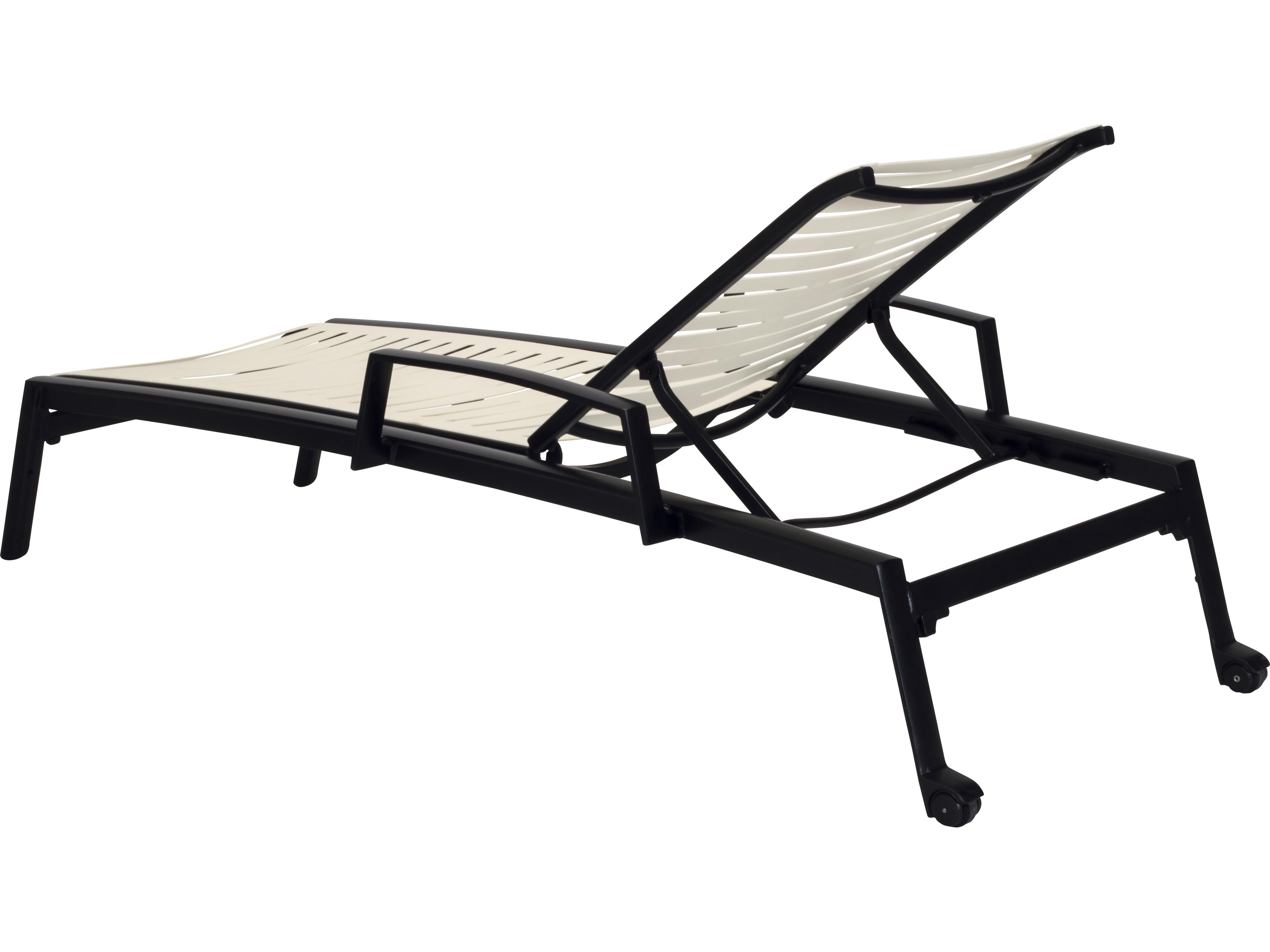 Tropitone Elance Ez Span Aluminum Ribbon Segment Outdoor Chaise Lounge