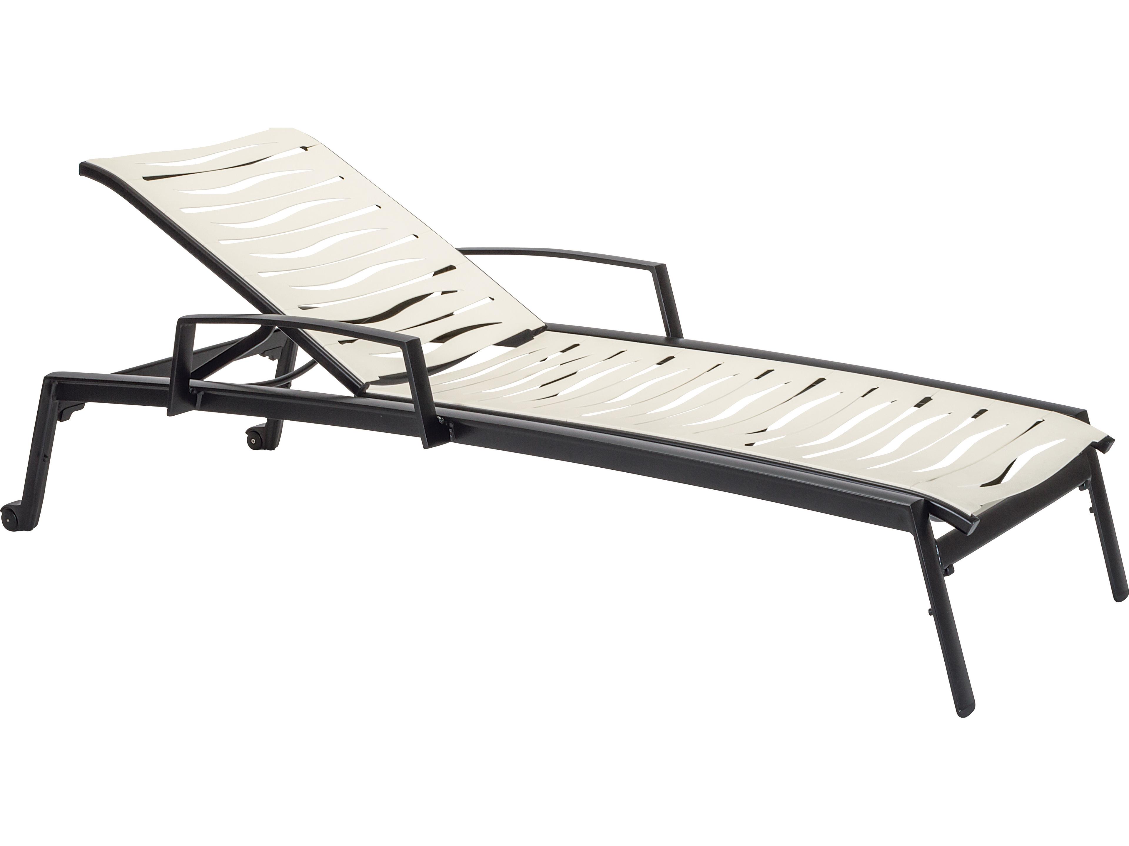 Tropitone Elance Ez Span Aluminum Wave Segment Patio Chaise Lounge