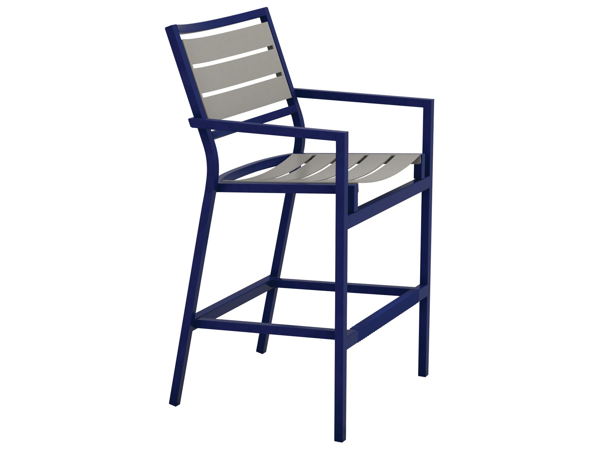 Tropitone Cabana Club Aluminum Slat Outdoor Patio Bar Stool