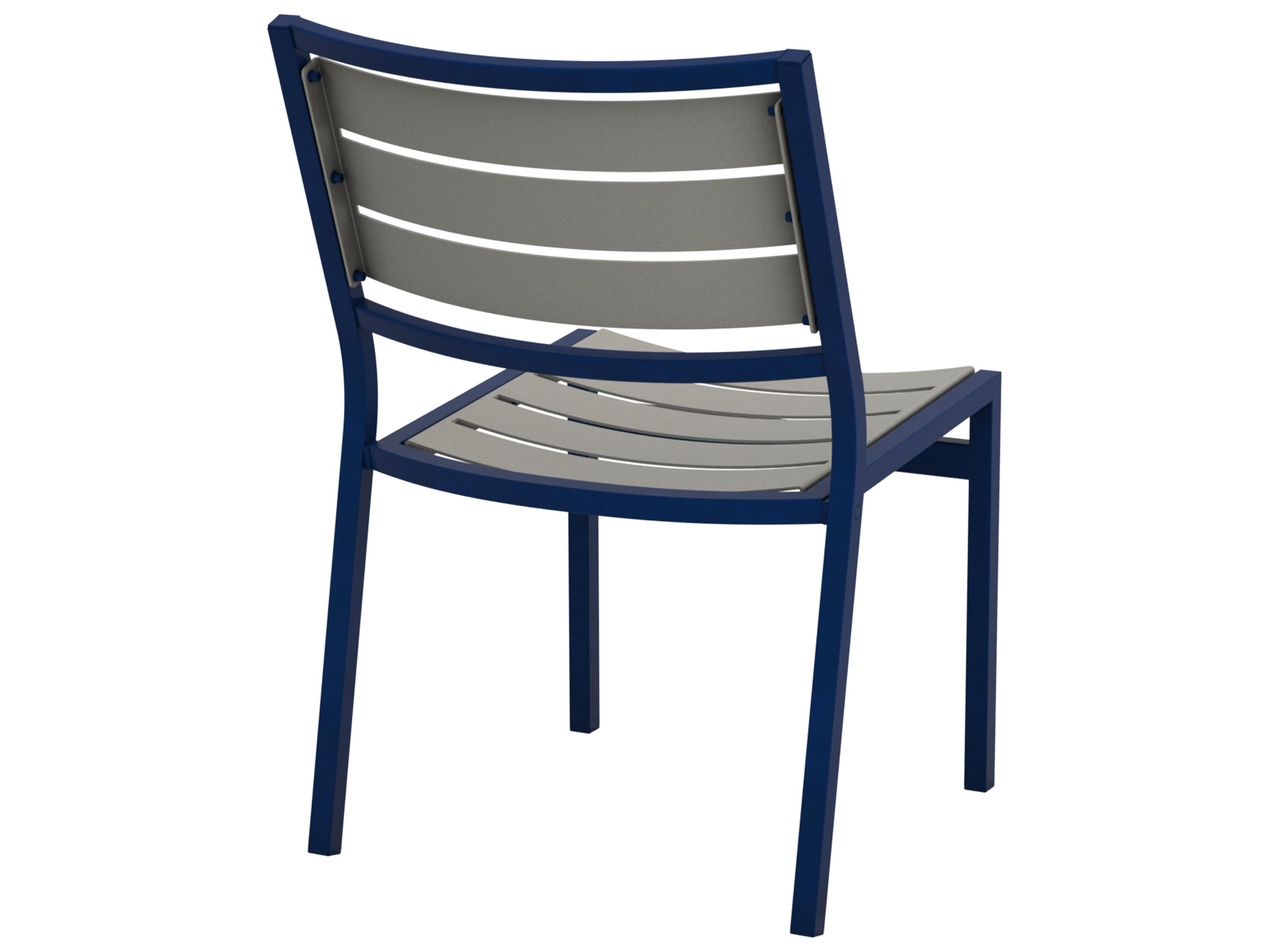 Tropitone Cabana Club Aluminum Slat Patio Dining Side Chair
