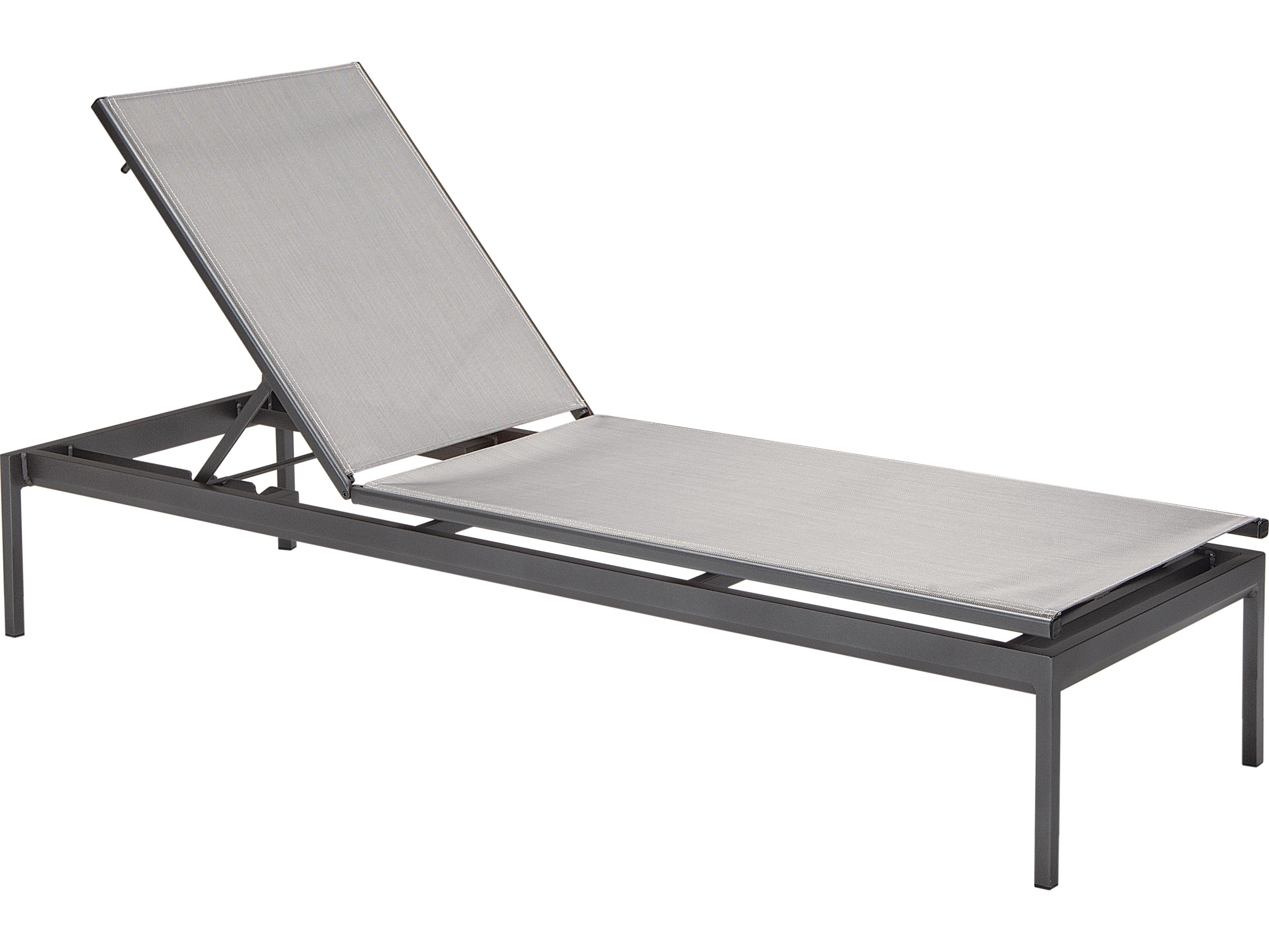 Tropitone Cabana Club Aluminum Relaxed Sling Stackable Outdoor Chaise Lounge
