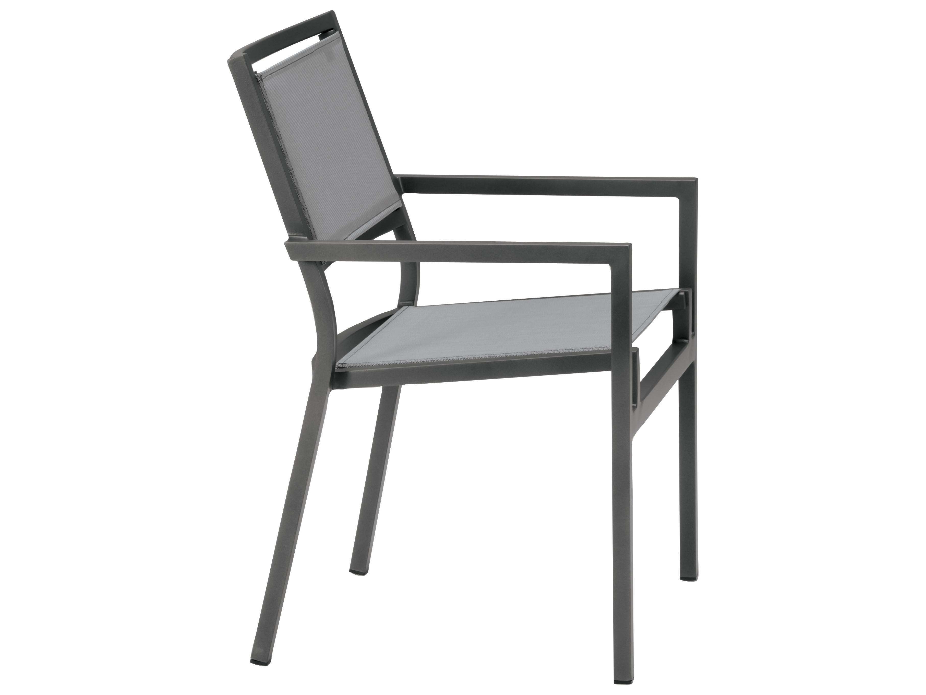 Tropitone Cabana Club Aluminum Sling Patio Dining Arm Chair