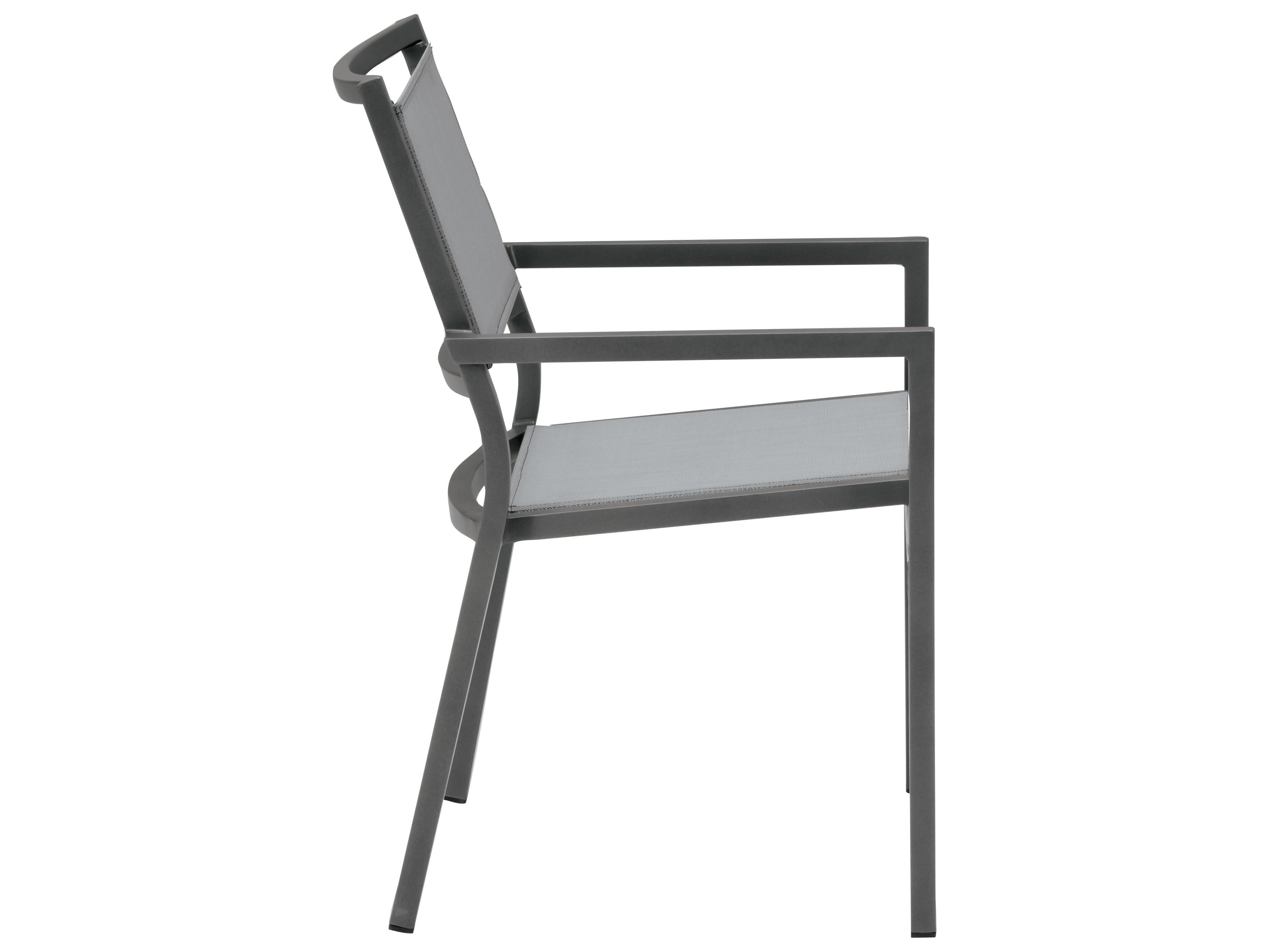 Tropitone Cabana Club Aluminum Sling Patio Dining Arm Chair