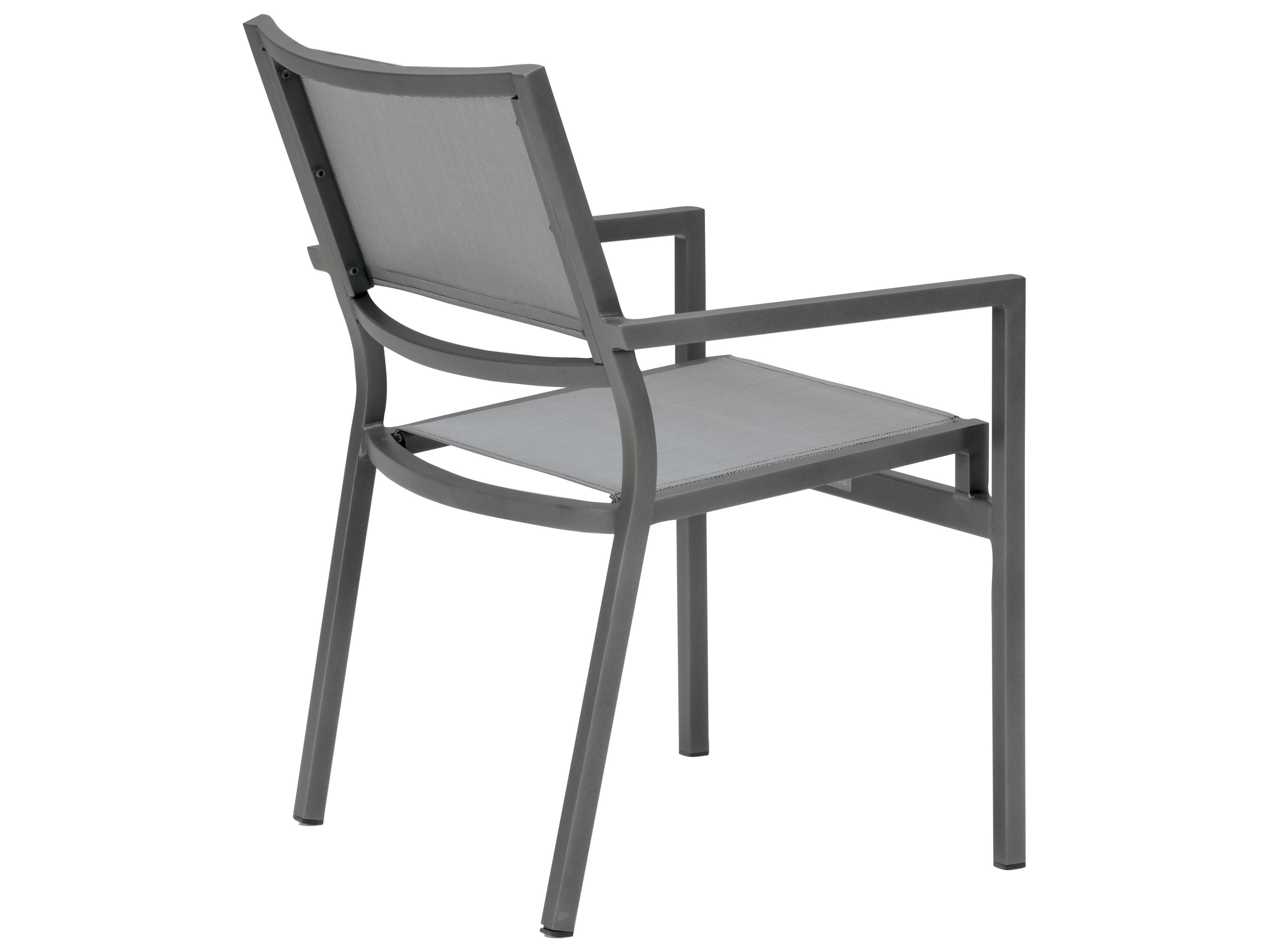 Tropitone Cabana Club Aluminum Sling Patio Dining Arm Chair