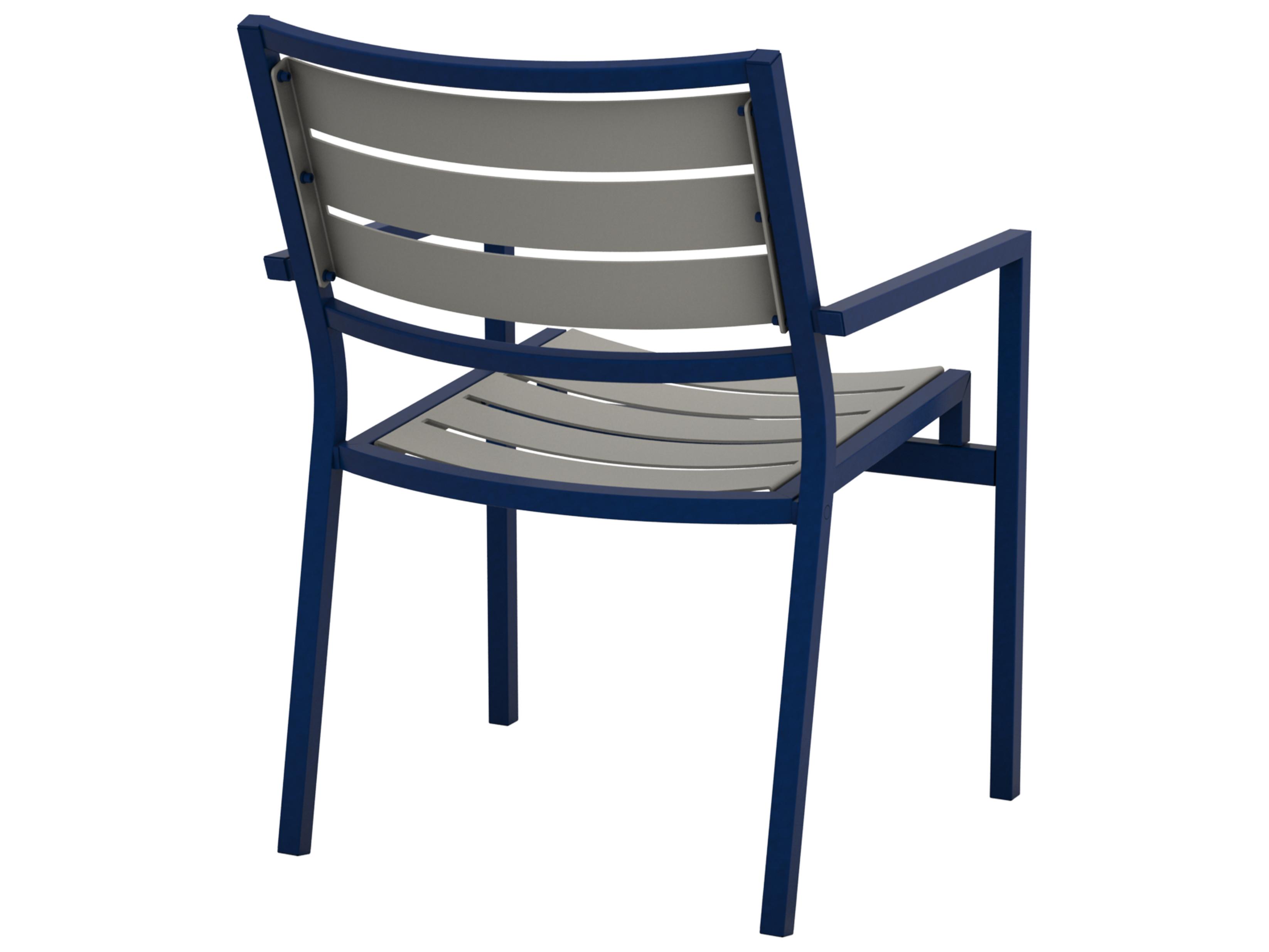 Tropitone Cabana Club Aluminum Slat Outdoor Dining Arm Chair