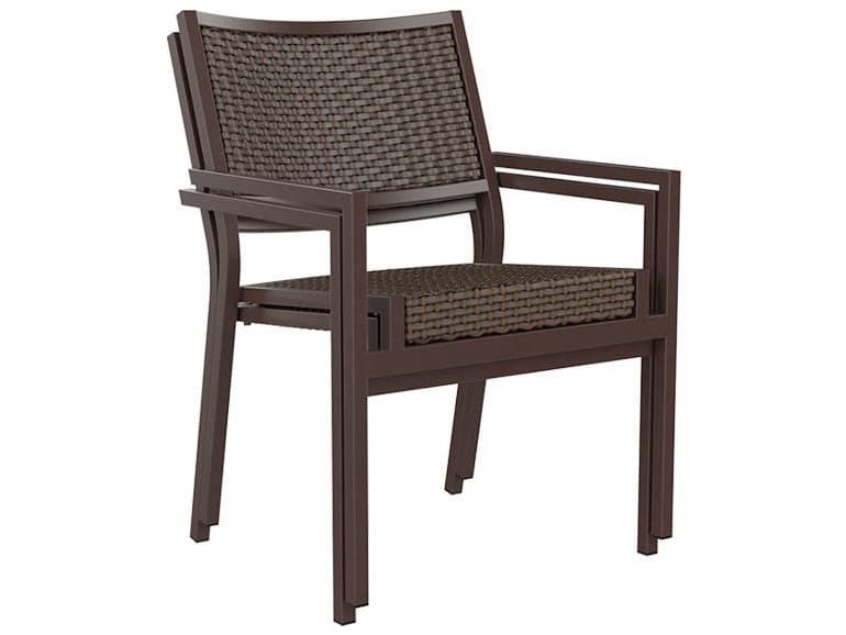 Tropitone Cabana Club Woven Aluminum Patio Dining Arm Chair