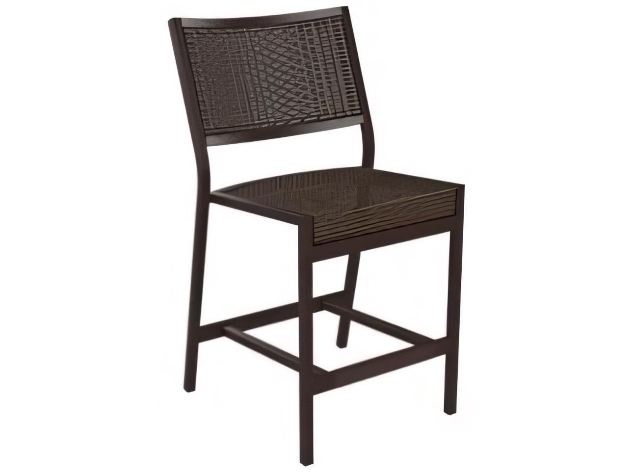 Tropitone Cabana Club Woven Aluminum Patio Armless Bar Stool