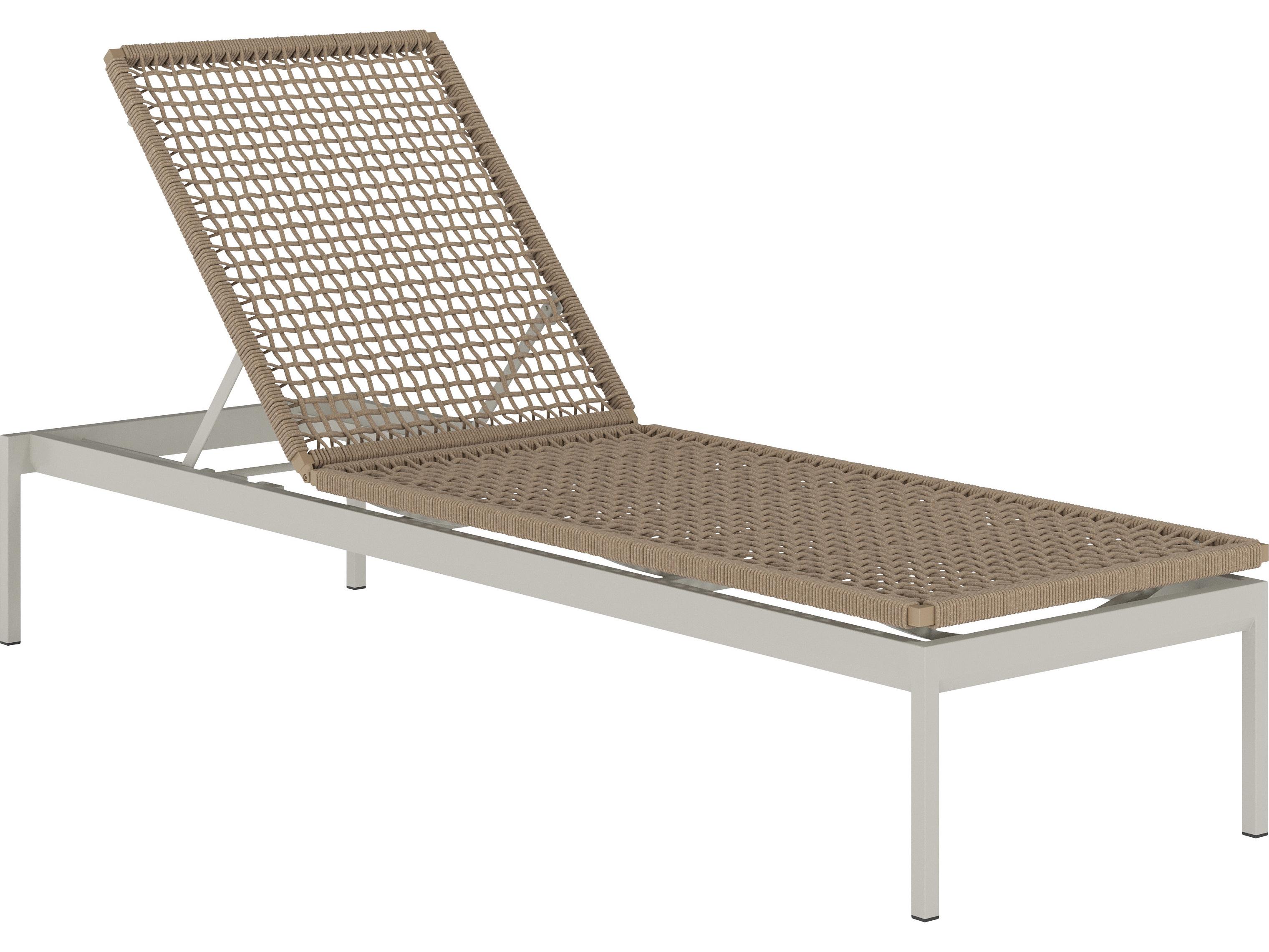Tropitone Cabana Club Rope Aluminum Armless Chaise Lounge