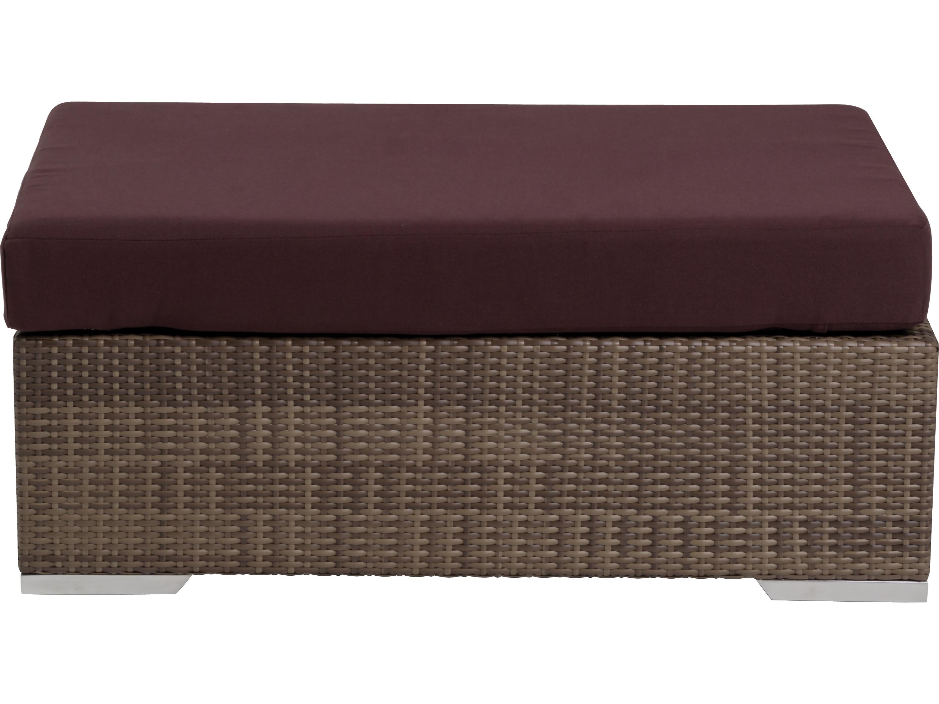 Tropitone Arzo Woven Cushion Rectangular Outdoor Ottoman