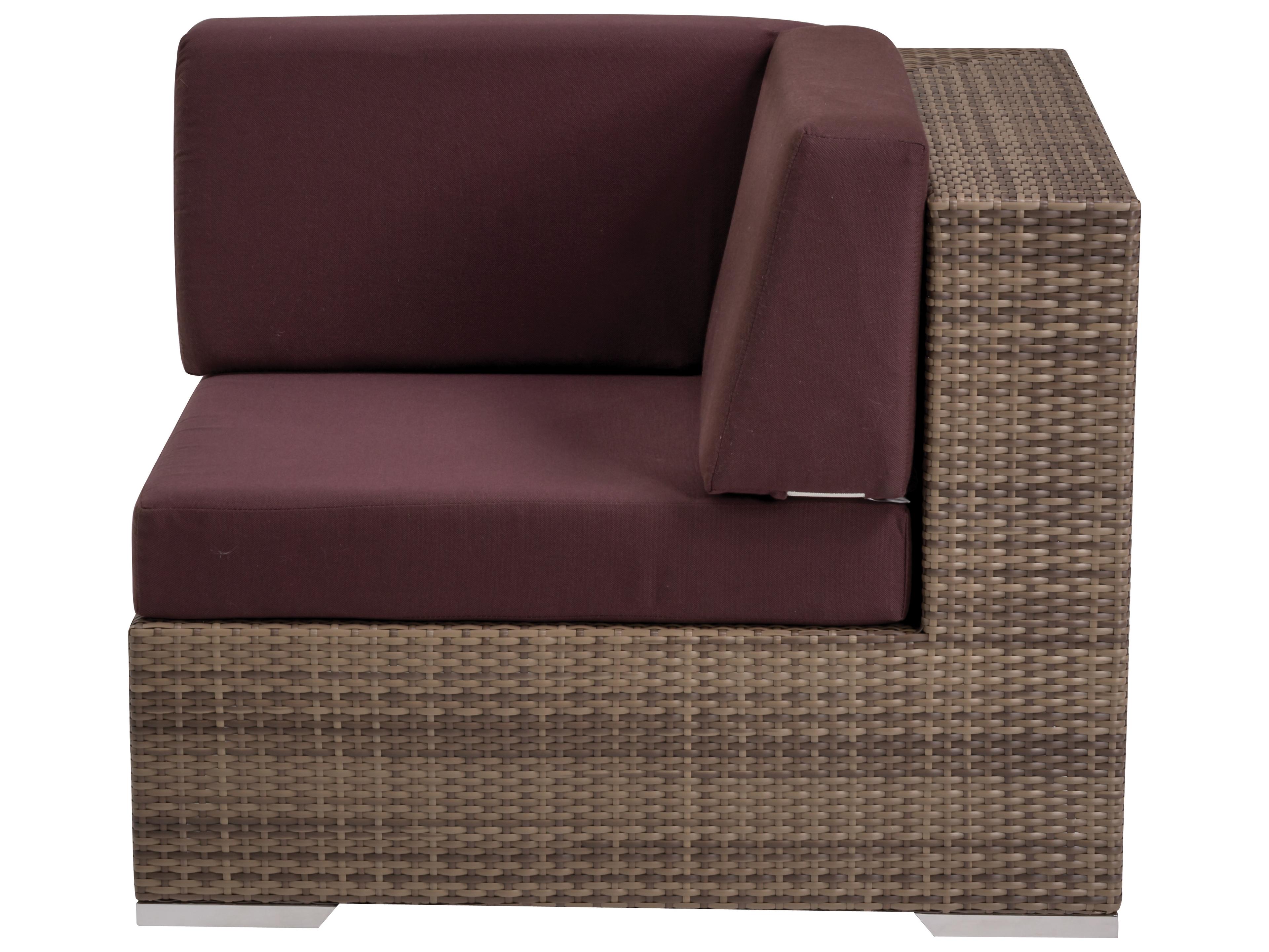 Tropitone Arzo Woven Cushion Corner Patio Lounge Chair