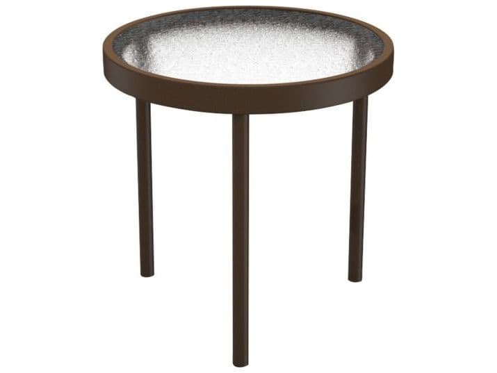 Tropitone Acrylic Cast Aluminum Round Tea Table