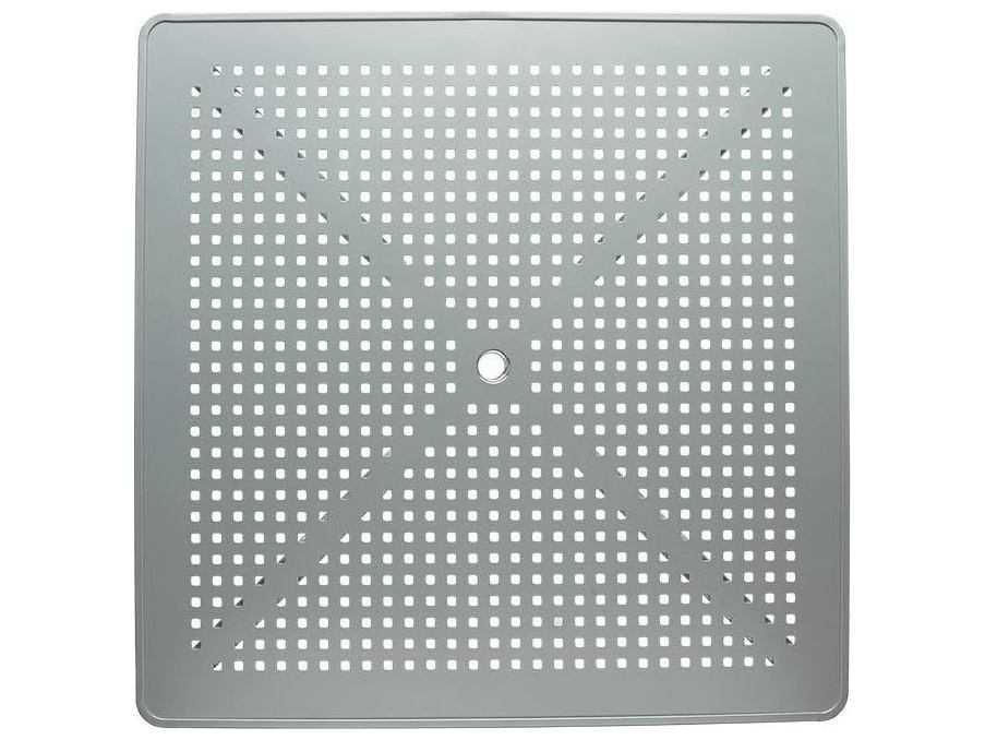 Tropitone Boulevard Aluminum Square KD Pedestal Bar Umbrella Table