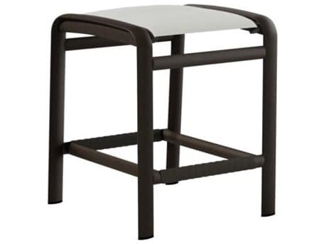 Tropitone Laguna Beach Relaxed Sling Aluminum Backless Patio Counter Stool