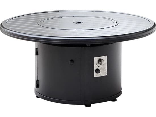 Tropitone Solasta Aluminum Round Ignitor Outdoor Fire Pit Table