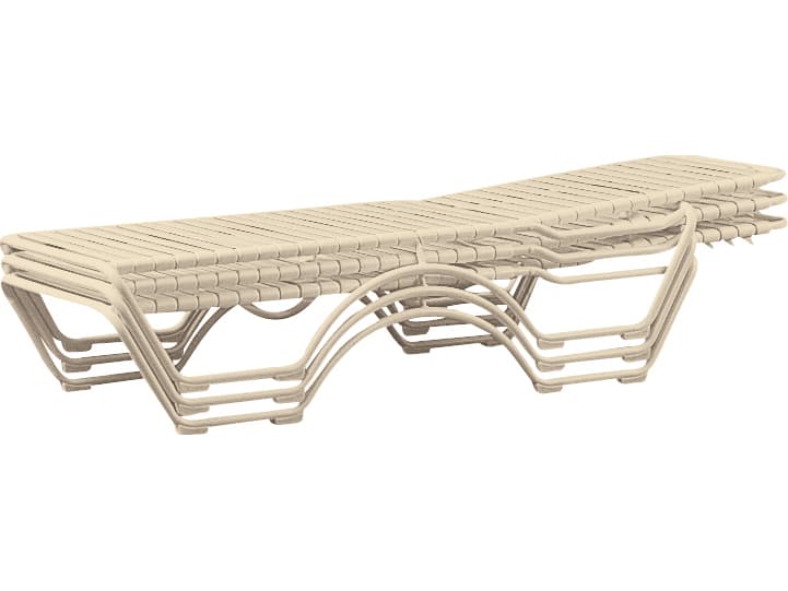 Tropitone Kahana Strap Aluminum Stackable Outdoor Chaise Lounge