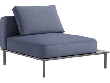 Tropitone Platform Cushion Aluminum Left Table Modular Outdoor Patio Lounge Chair