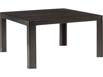 Tropitone Aluminum Slat Square Outdoor Coffee Table
