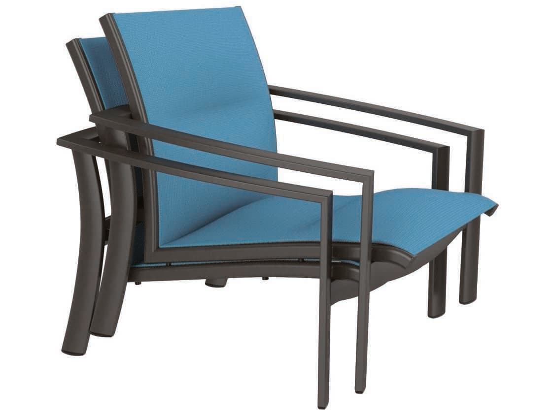 Tropitone Kor Padded Sling Aluminum Spa Outdoor Lounge Chair