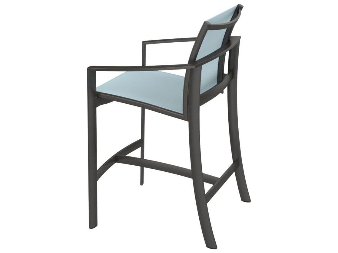 Tropitone Kor Relaxed Sling Aluminum Outdoor Bar Stool