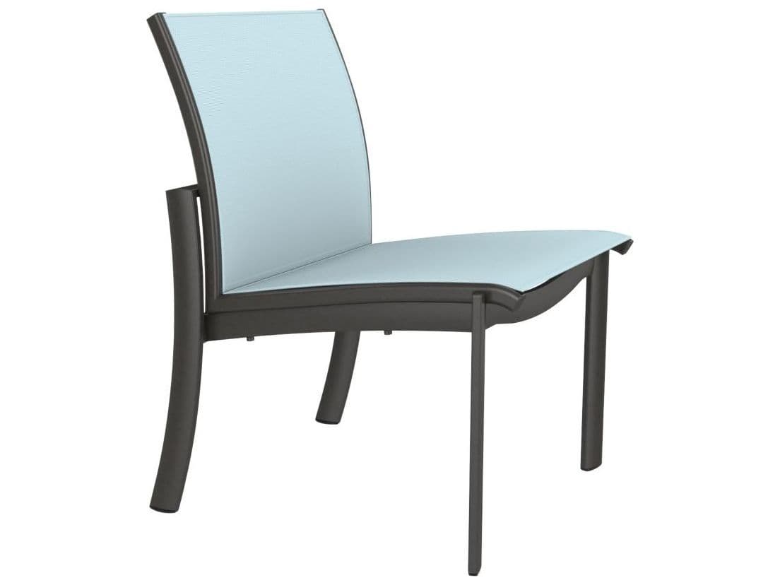 Tropitone Kor Relaxed Sling Aluminum Outdoor Dining Side Chair