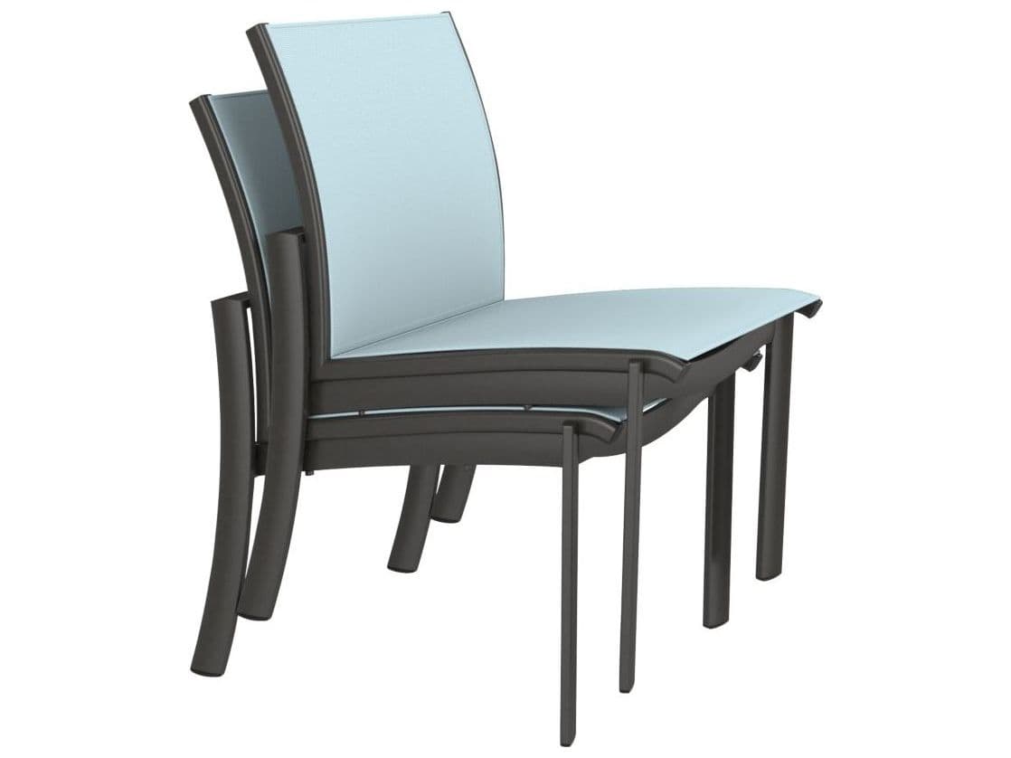 Tropitone Kor Relaxed Sling Aluminum Outdoor Dining Side Chair