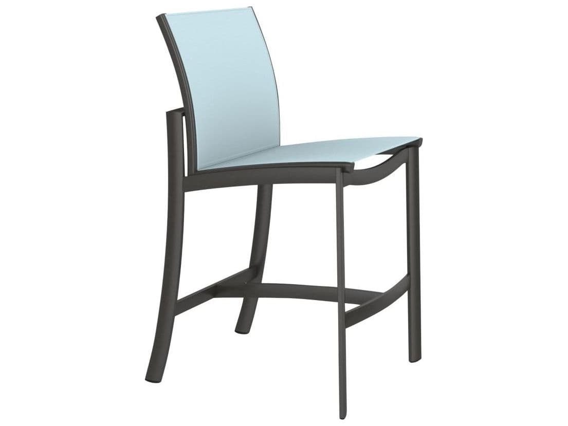Tropitone Kor Relaxed Sling Aluminum Patio Bar Stool