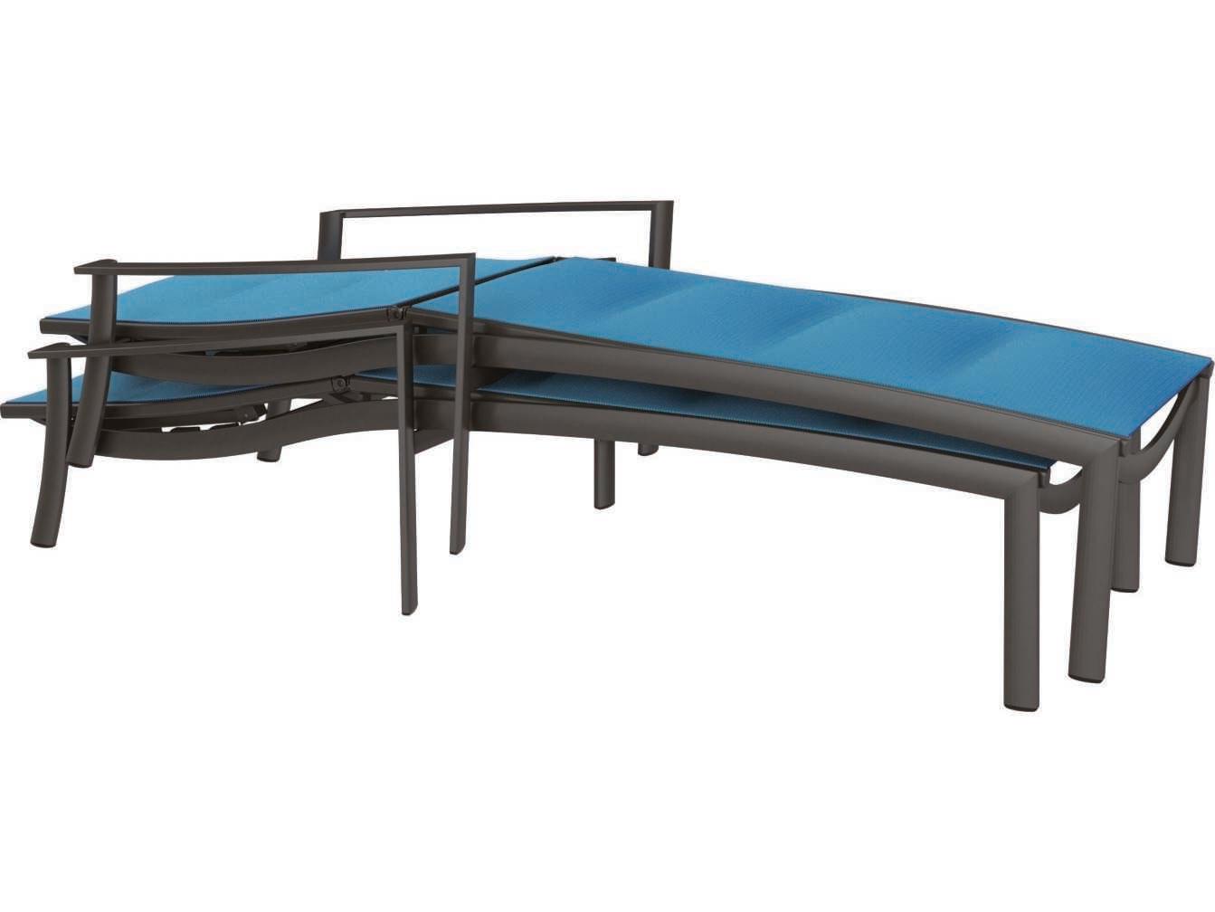 Tropitone Kor Padded Sling Aluminum Outdoor Chaise Lounge