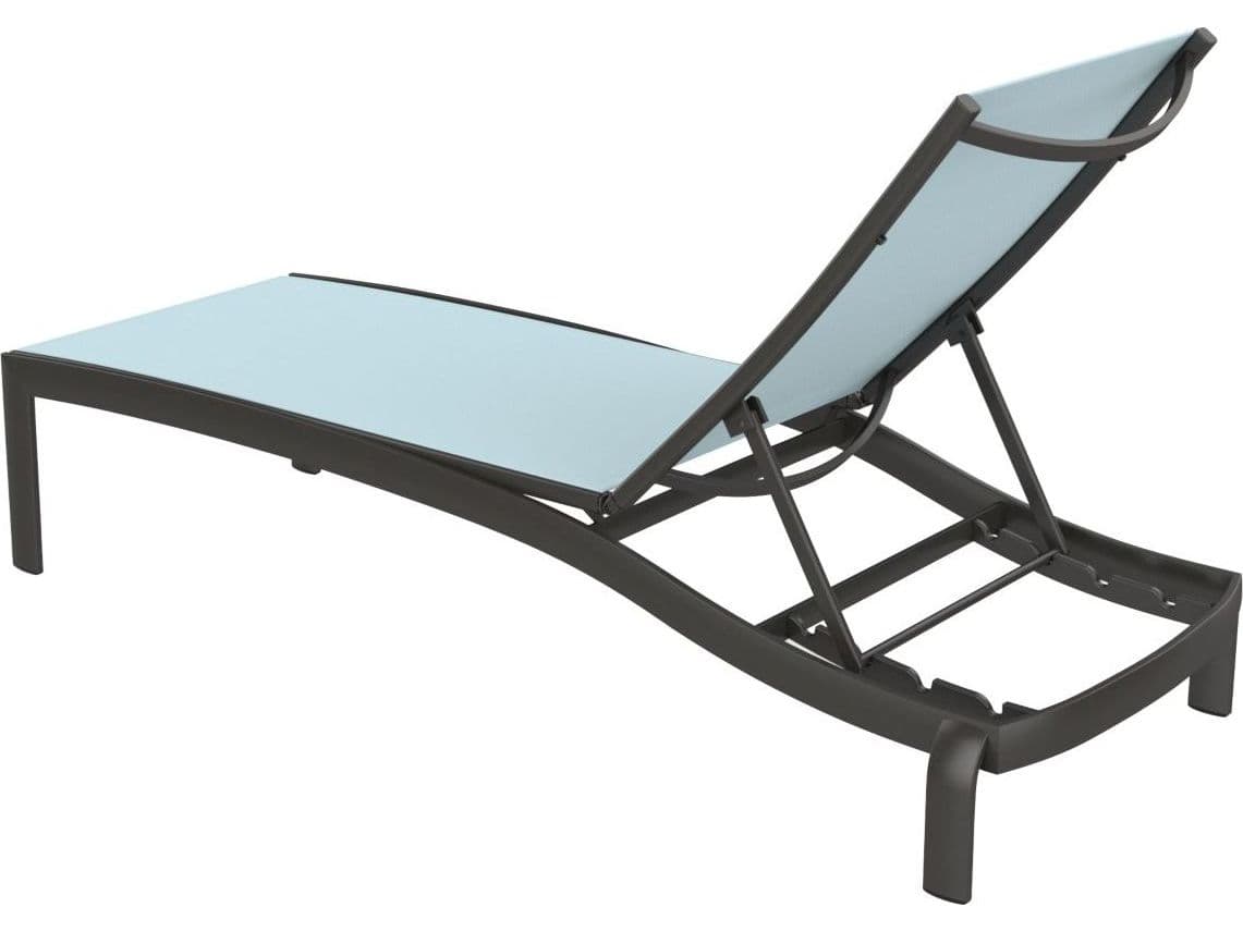Tropitone Kor Relaxed Sling Aluminum Outdoor Patio Chaise Lounge
