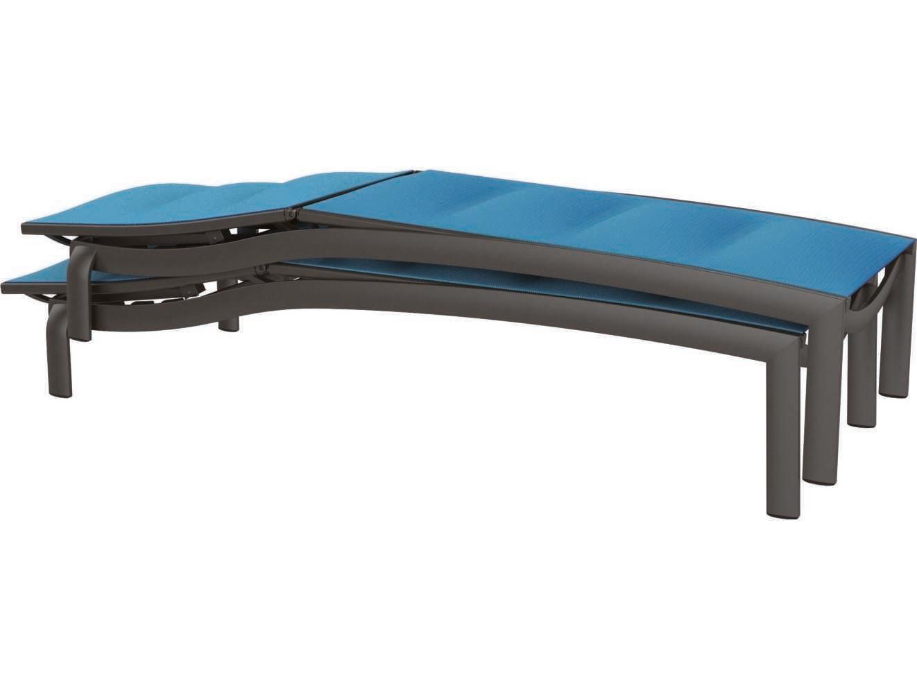 Tropitone Kor Padded Sling Aluminum Patio Chaise Lounge