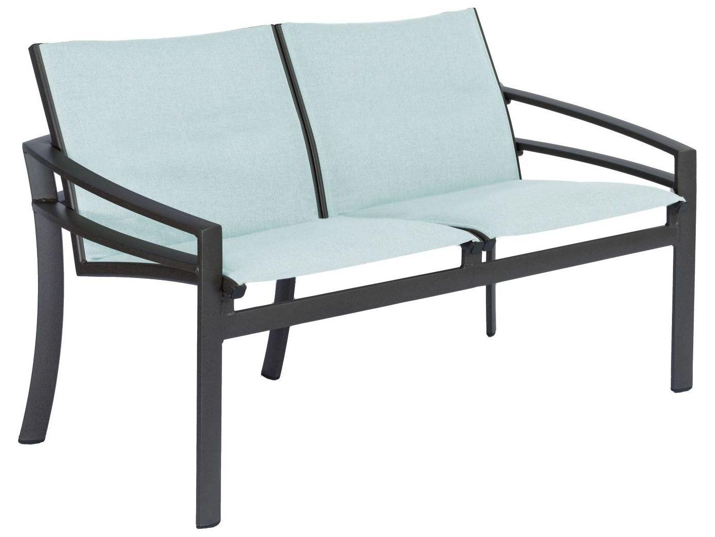 Tropitone Kor Relaxed Sling Aluminum Outdoor Patio Loveseat