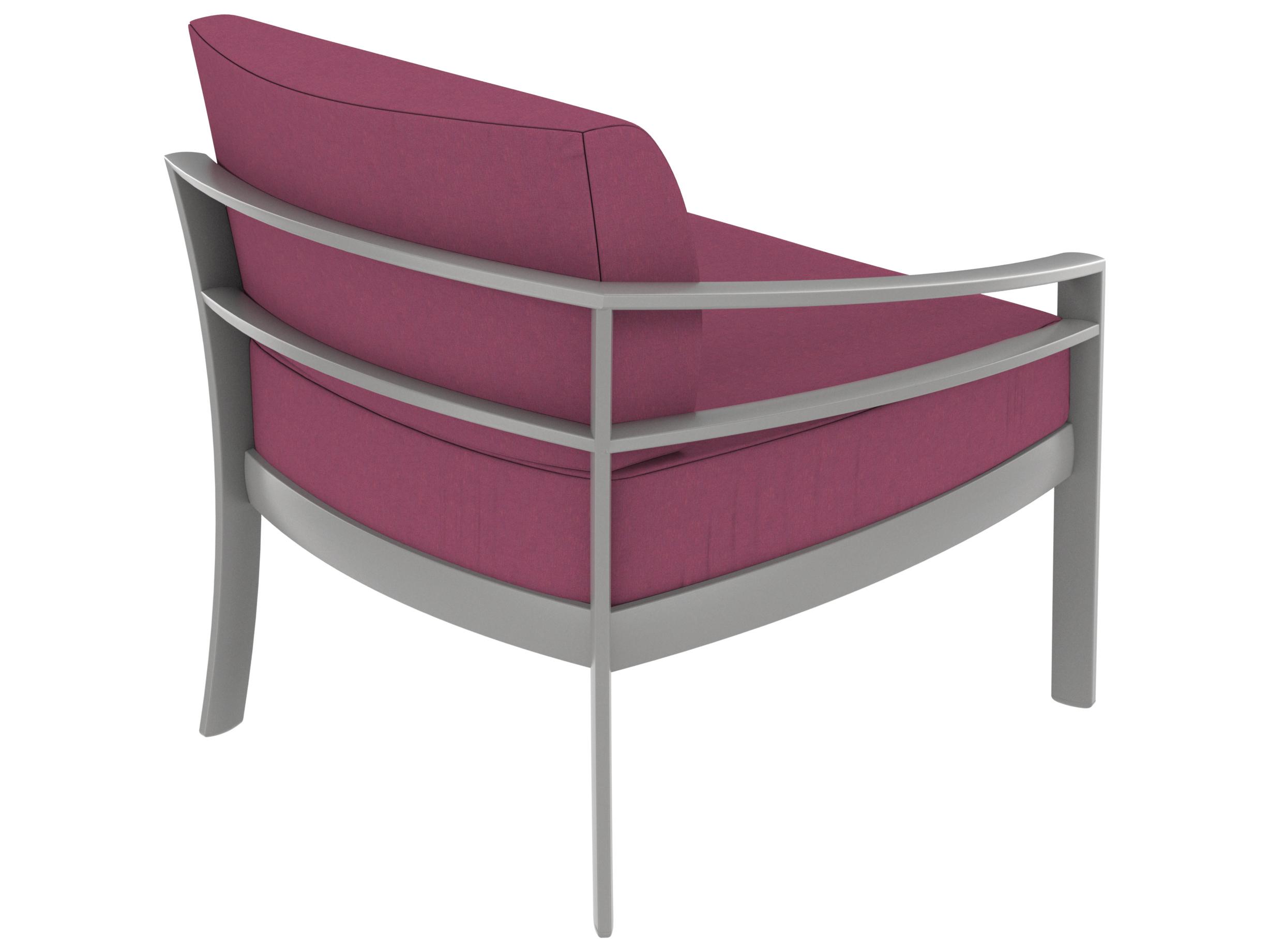 Tropitone Kor Cushion Aluminum Right Arm Outdoor Patio Lounge Chair