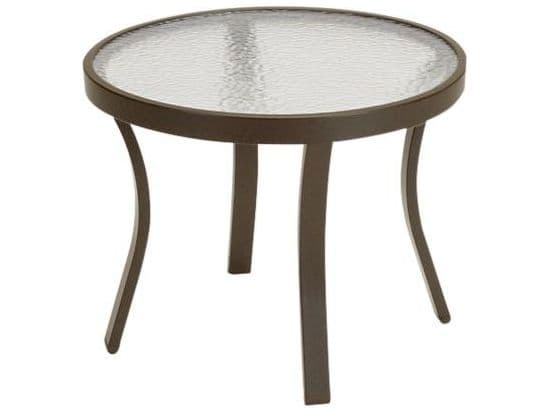 Tropitone Acrylic Cast Aluminum Round Tea Table