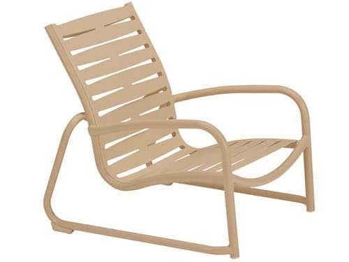 Tropitone Millennia Ribbon Segment Aluminum Sand Outdoor Patio Lounge Chair