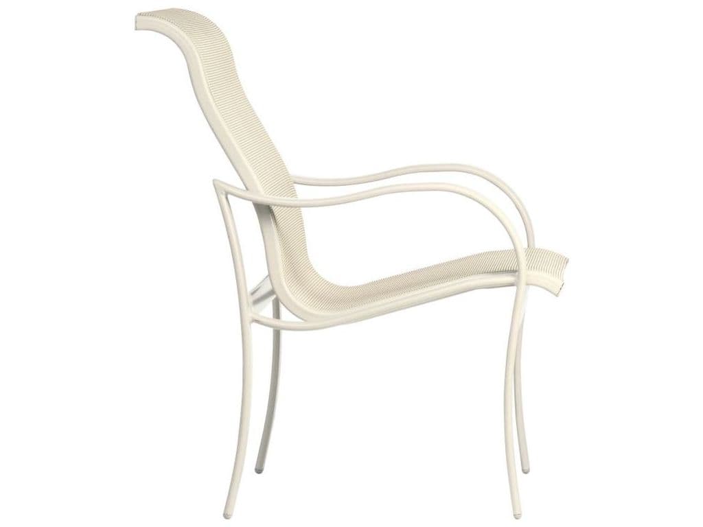 Tropitone Shoreline Sling Aluminum Patio Dining Arm Chair
