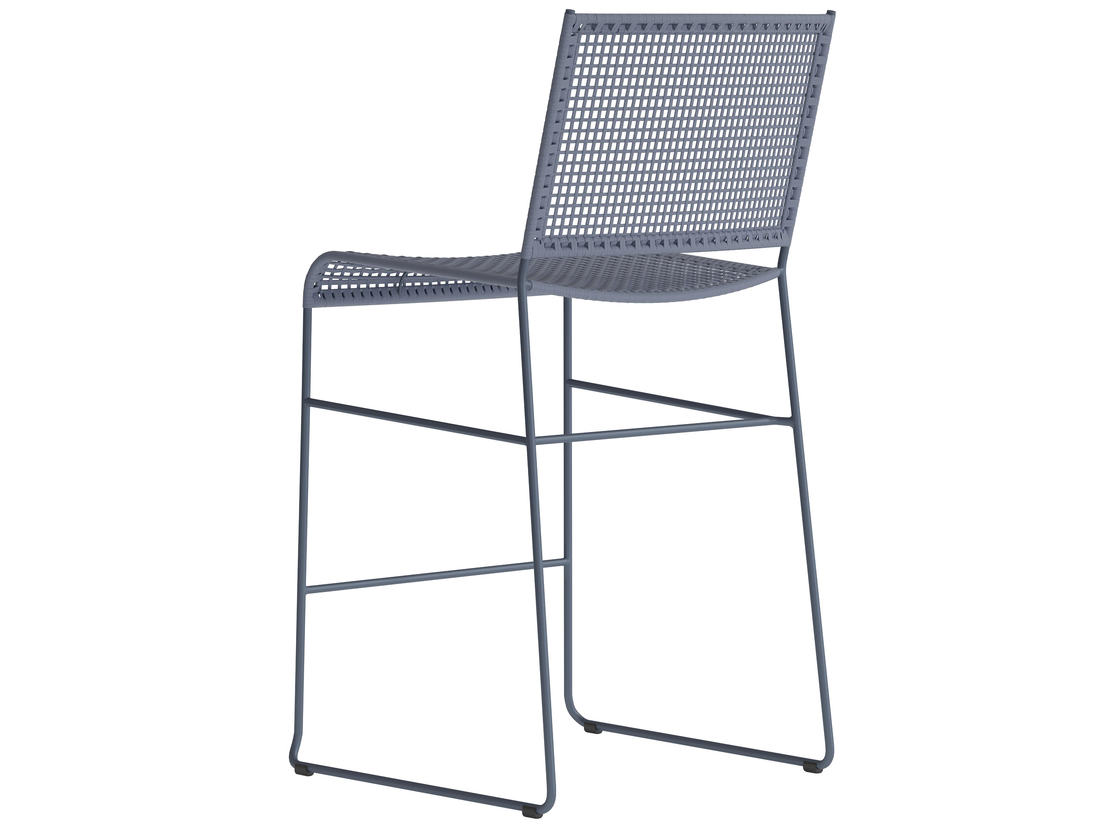 Tropitone Bayfront Aluminum Rope Armless Outdoor Bar Stool