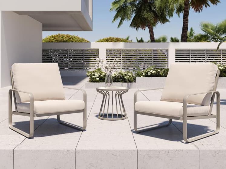 Tropitone Brasilia Cushion Aluminum Outdoor Patio Lounge Set