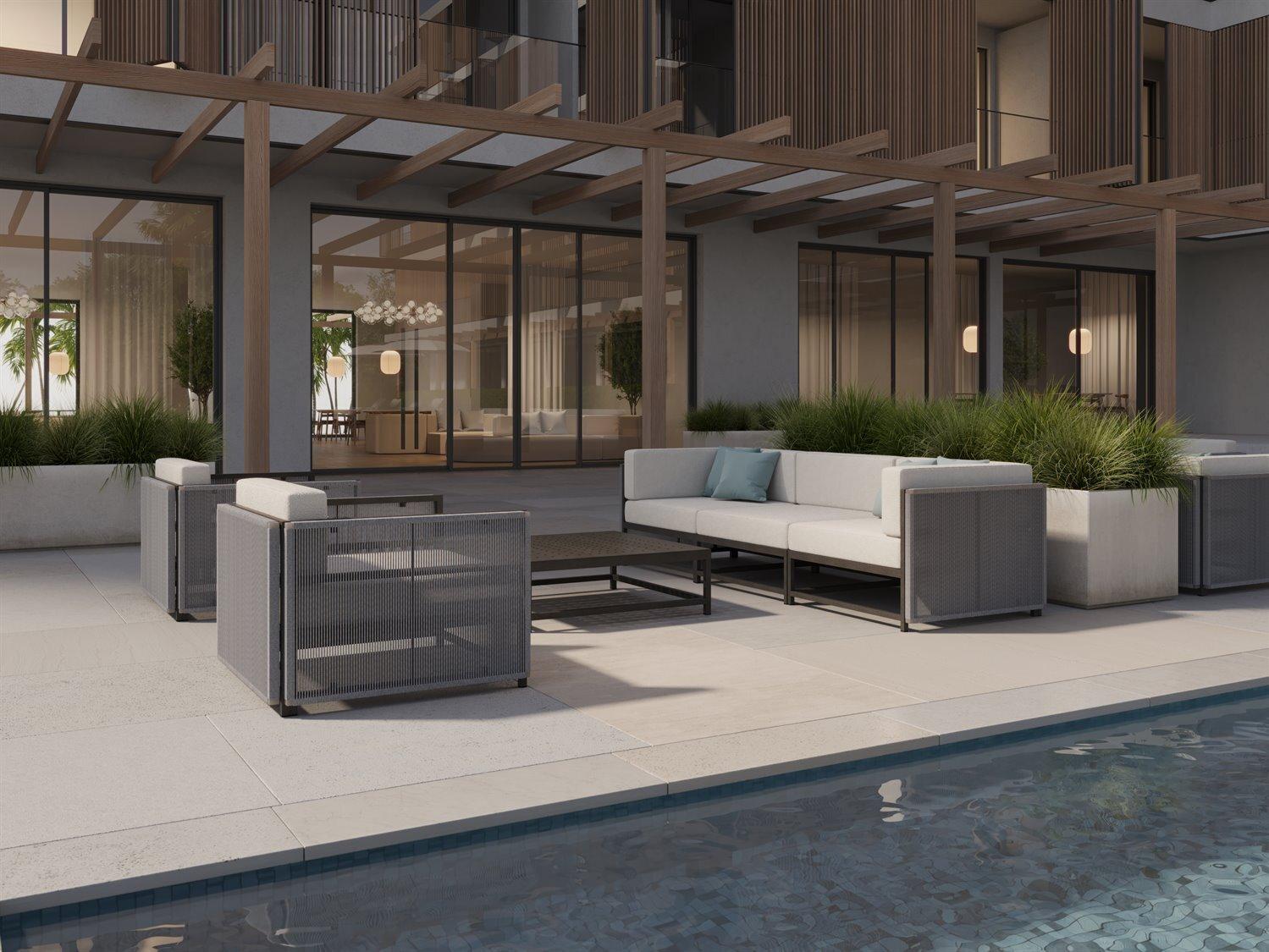 Tropitone Cabana Club Rope Sectional Lounge Set