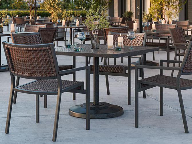 Tropitone Cabana Club Woven Aluminum Patio Dining Set
