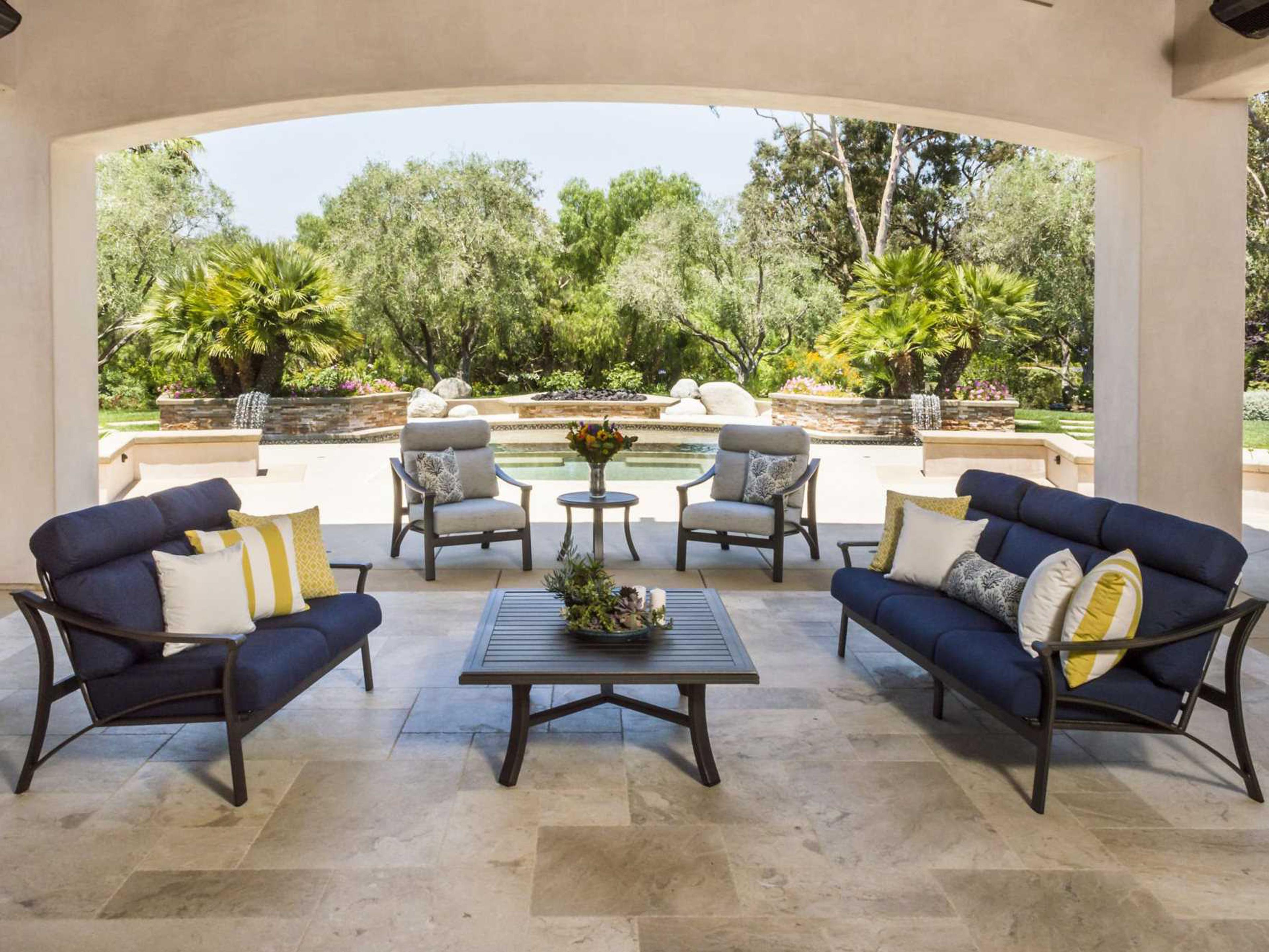 Tropitone Corsica Cushion Aluminum Patio Lounge Set