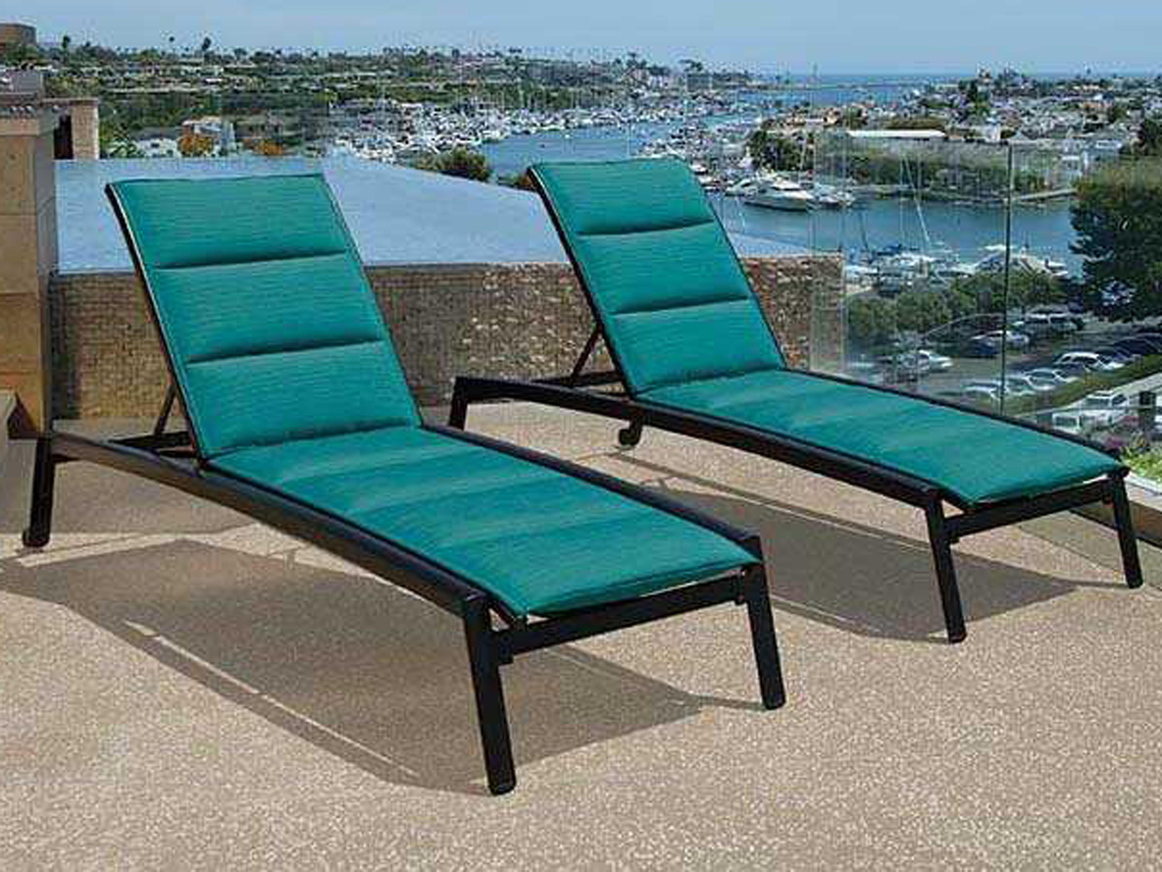 Tropitone Elance Padded Sling Aluminum Outdoor Lounge Set