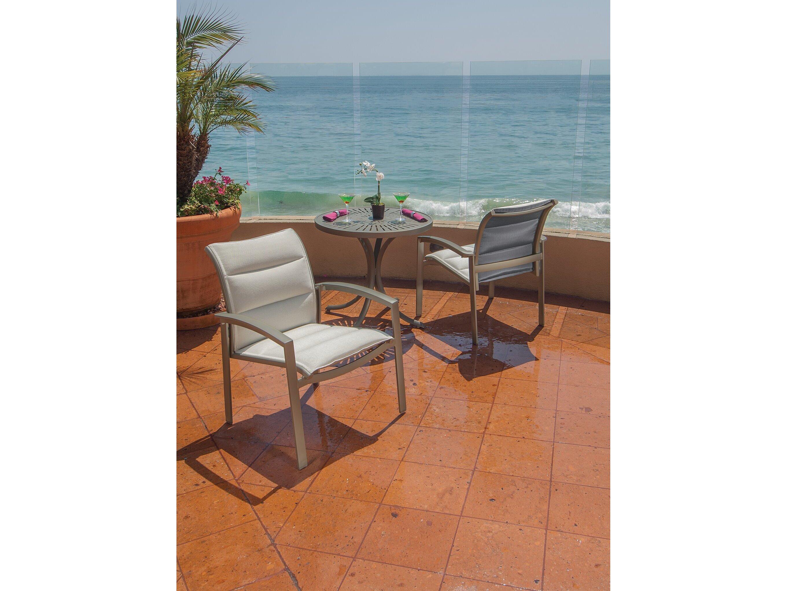 Tropitone Elance Padded Sling Aluminum Dining Set