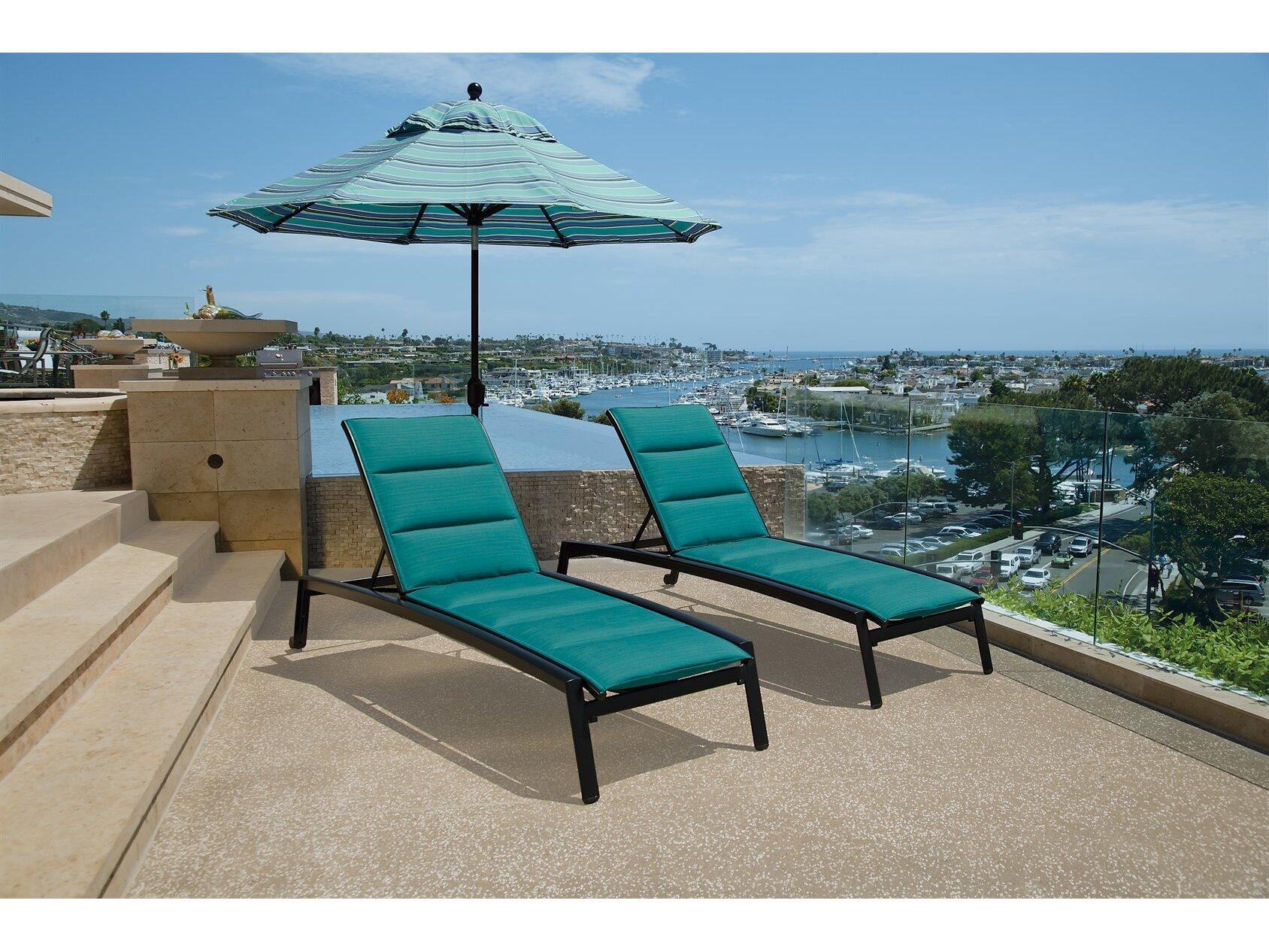 Tropitone Elance Padded Sling Aluminum Lounge Set