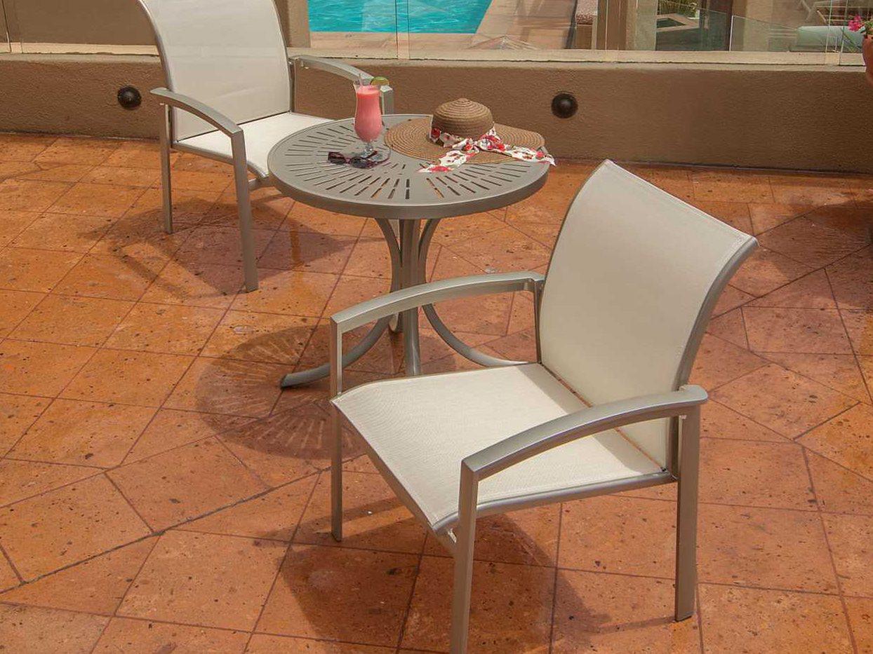 Tropitone Elance Relaxed Sling Aluminum Bistro Set
