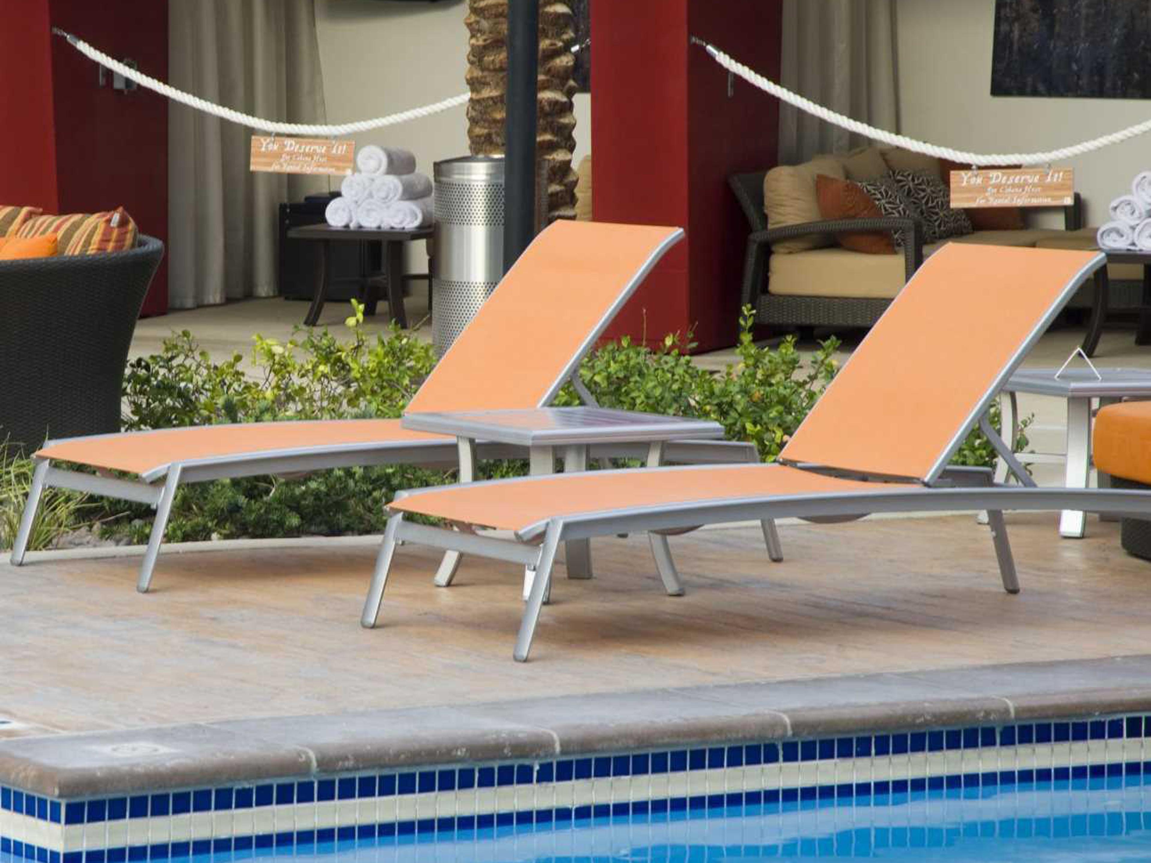 Tropitone Elance Relaxed Sling Aluminum Outdoor Lounge Set