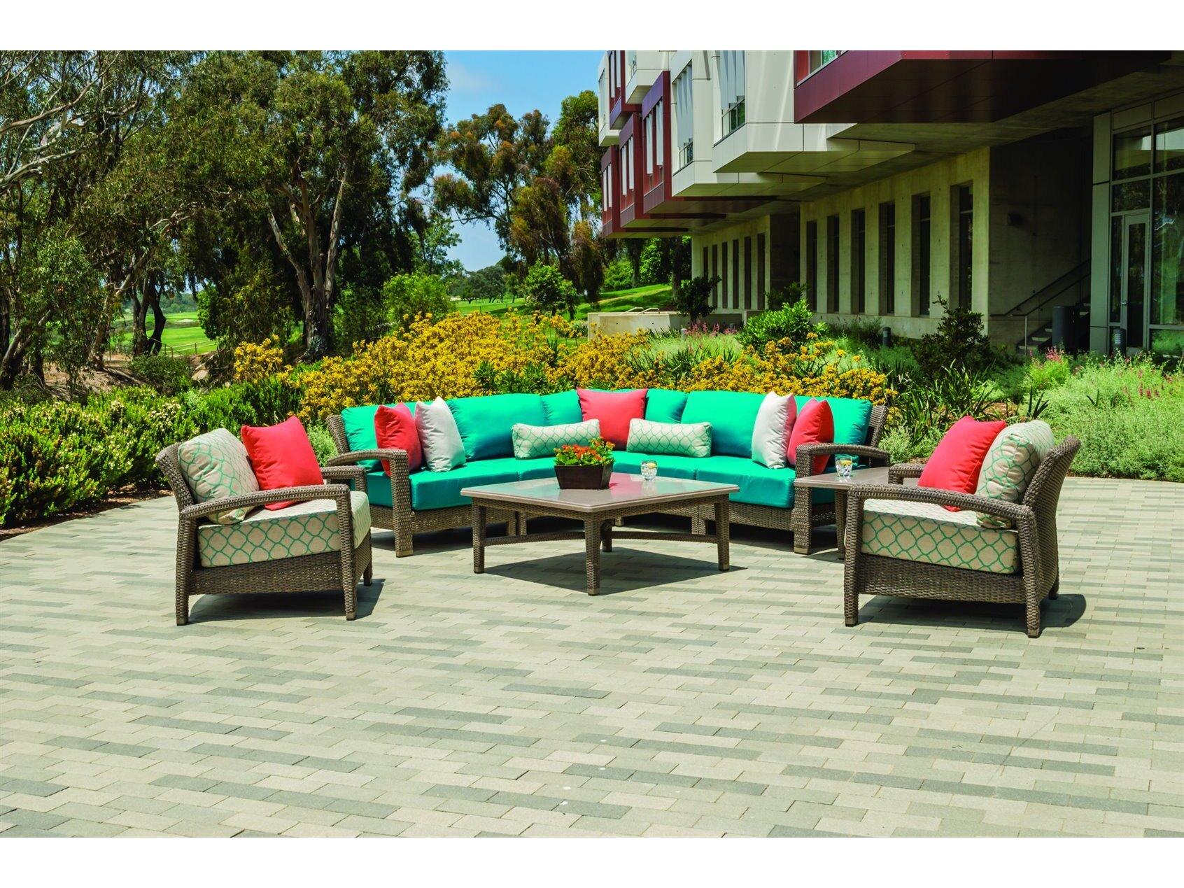 Tropitone Evo Woven Deep Seating Sectional Lounge Set