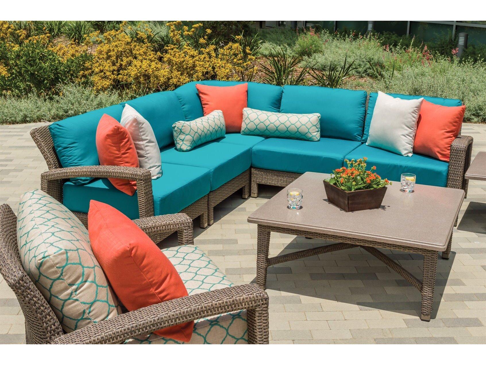 Tropitone Evo Woven Deep Seating Sectional Lounge Set