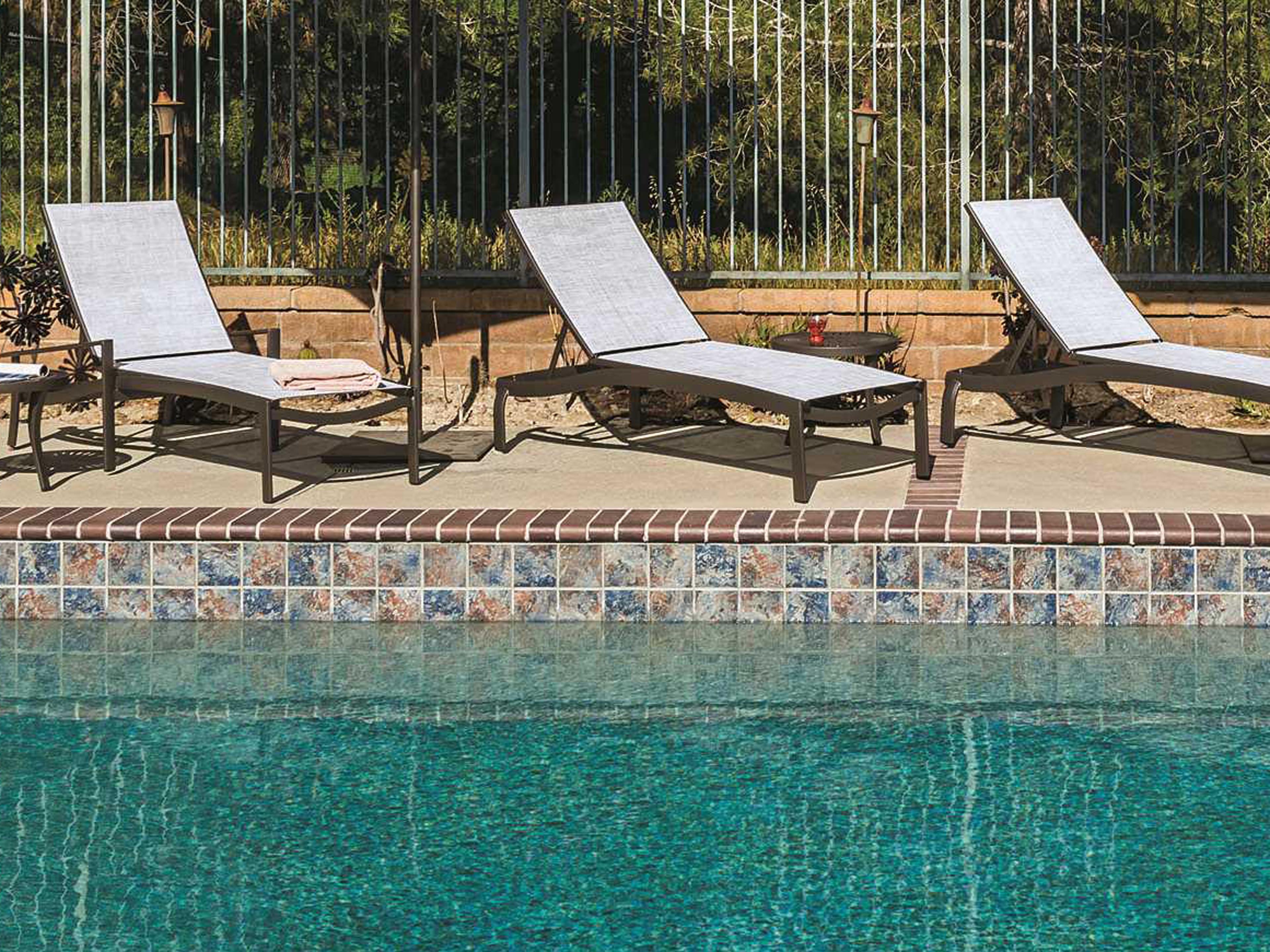Tropitone Kor Relaxed Sling Aluminum Patio Lounge Set